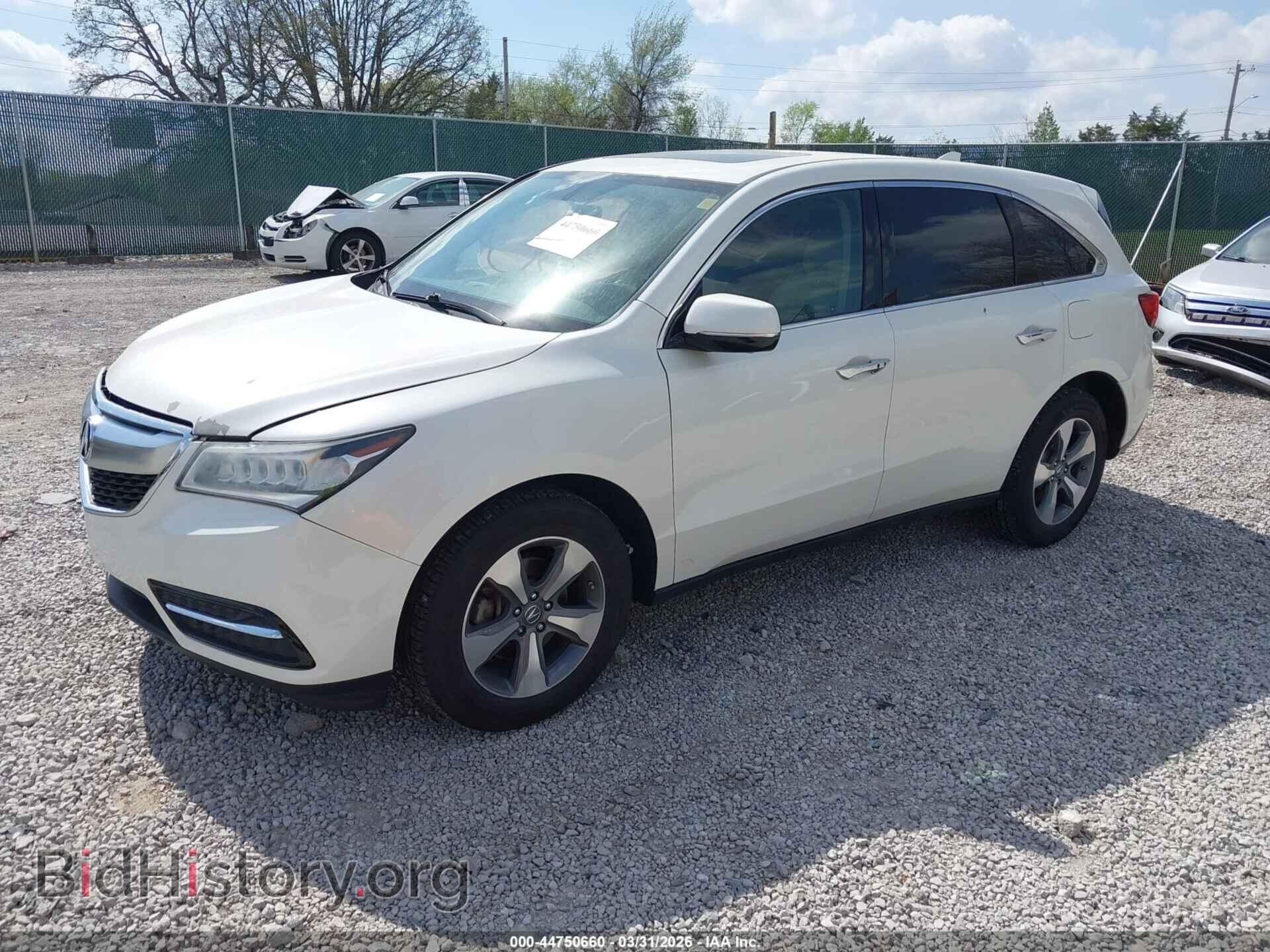 2016 ACURA MDX - VIN: 5FRYD4H29GB026448 - Фото 2