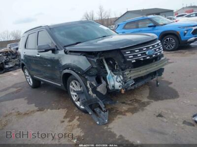 2016 Ford EXPLORER Limited, green — VIN 1FM5K7F83GGB78651, IAAI