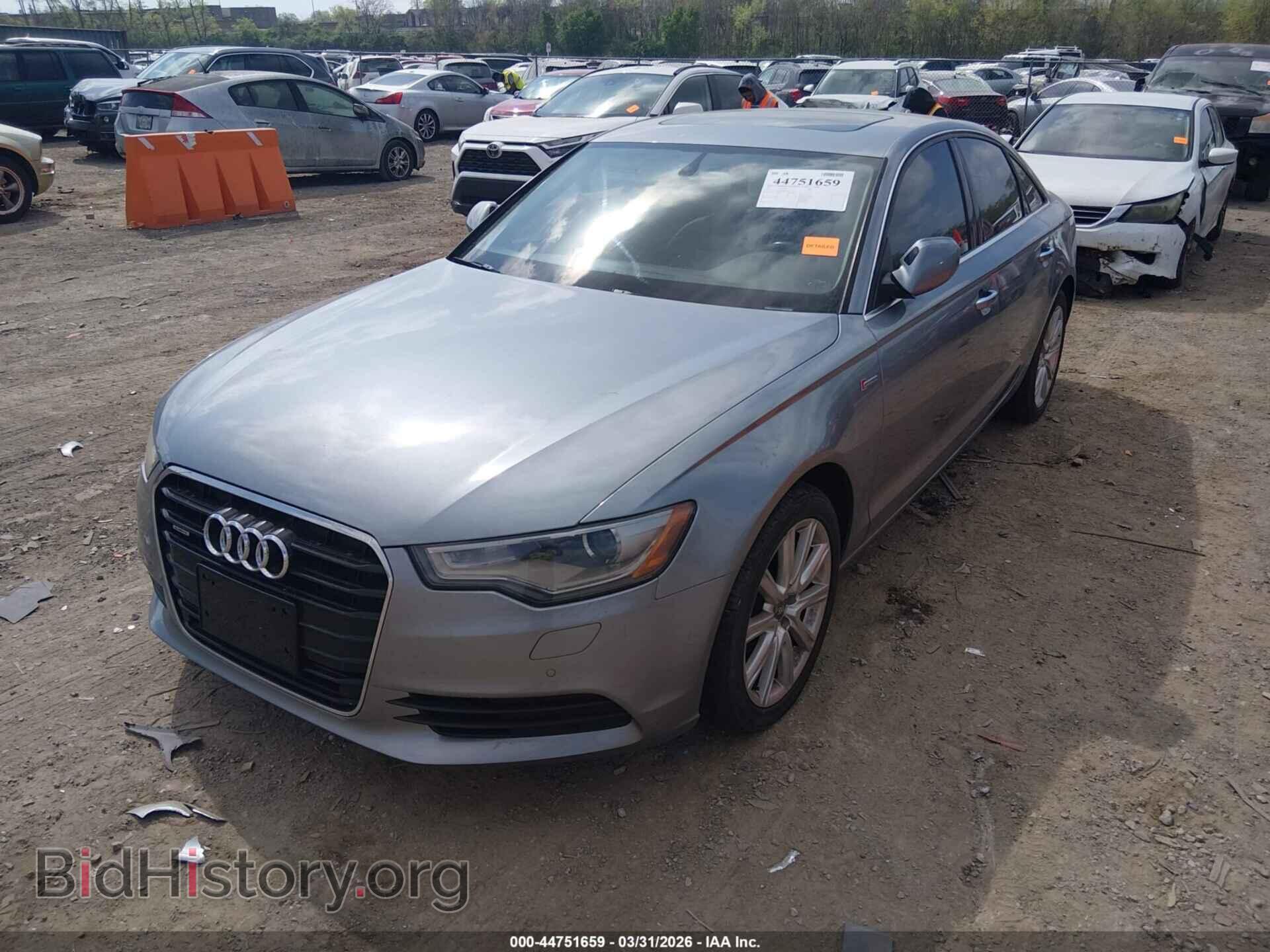 2013 AUDI A6 - VIN: WAUGGAFC9DN079031 - Фото 2