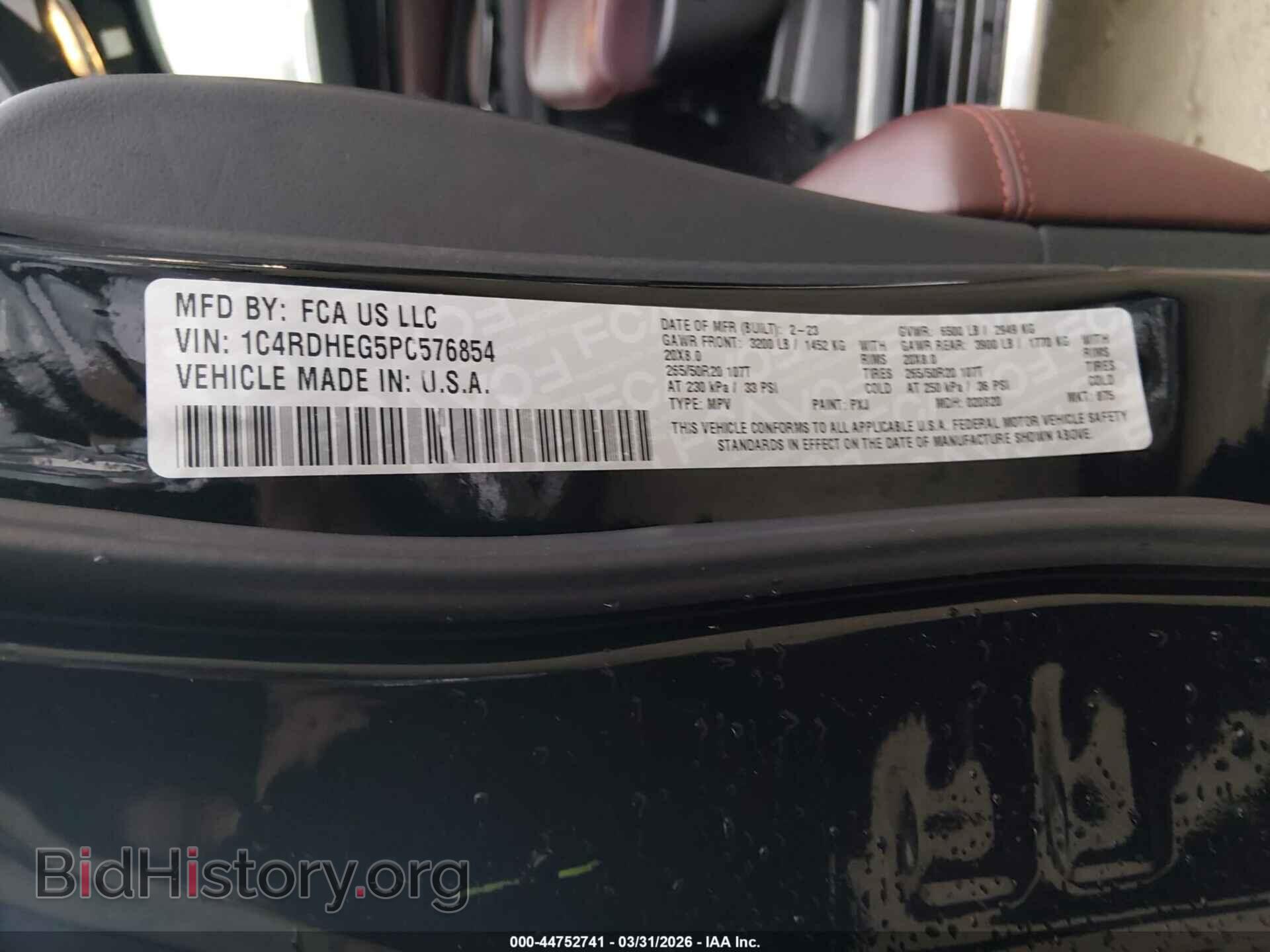 2023 DODGE DURANGO - VIN: 1C4RDHEG5PC576854 - Фото 9