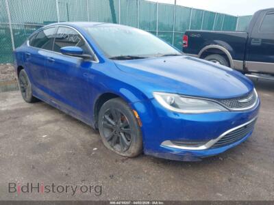 2016 Chrysler 200 Limited, синий — VIN 1C3CCCAB9GN124565, IAAI