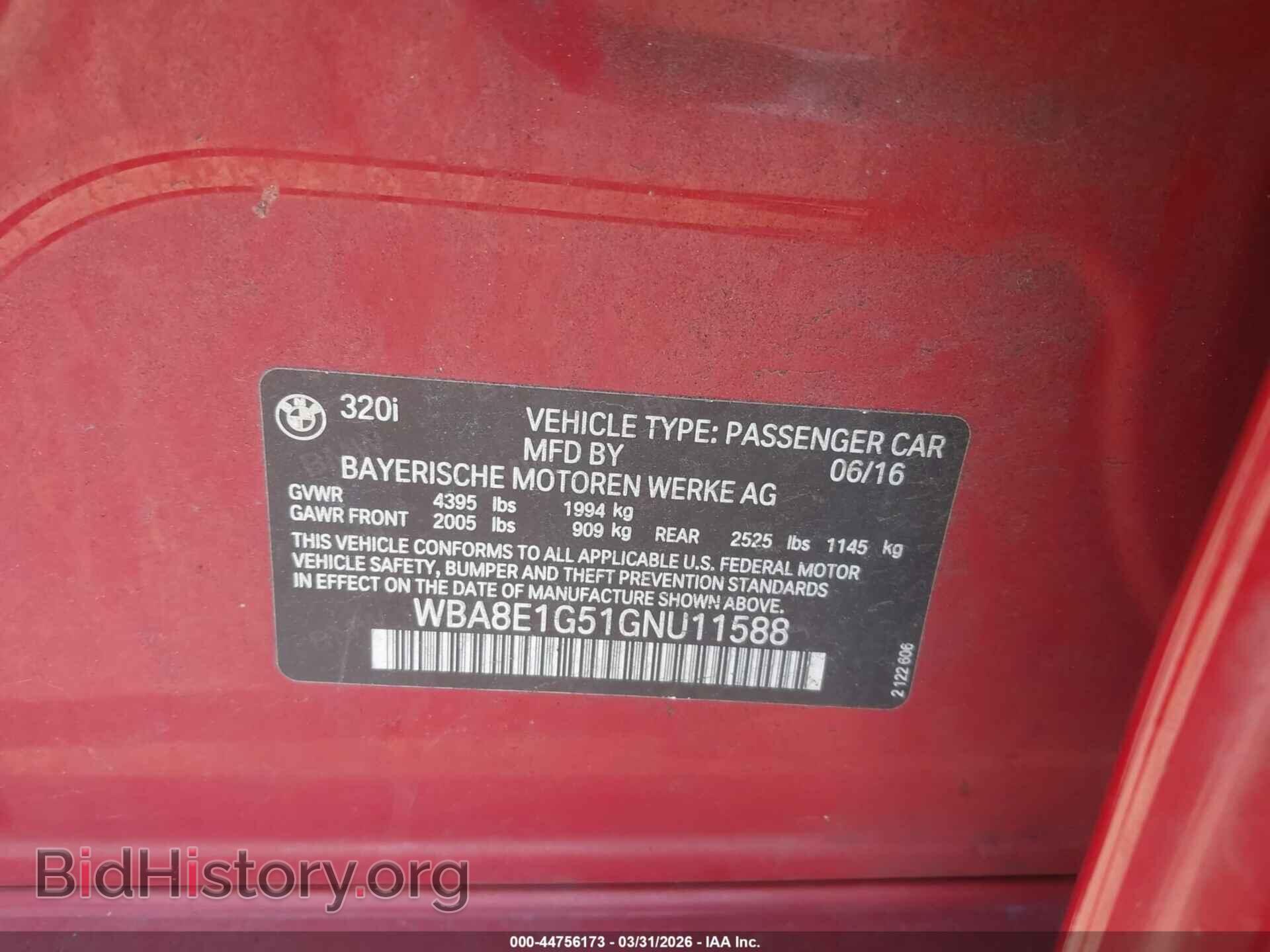 2016 BMW 320I - VIN: WBA8E1G51GNU11588 - Photo 9