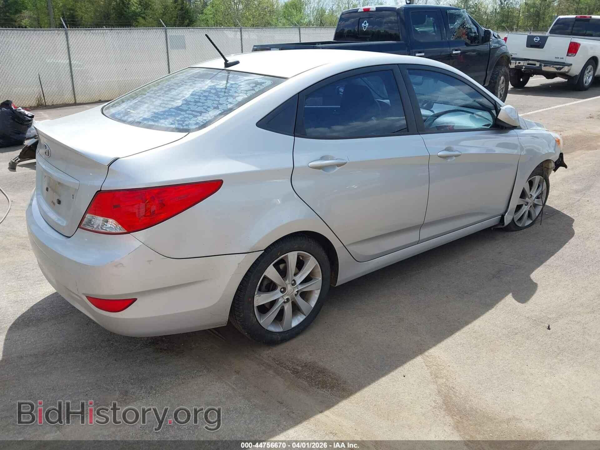 2014 HYUNDAI ACCENT - VIN: KMHCU4AE9EU771393 - Фото 4