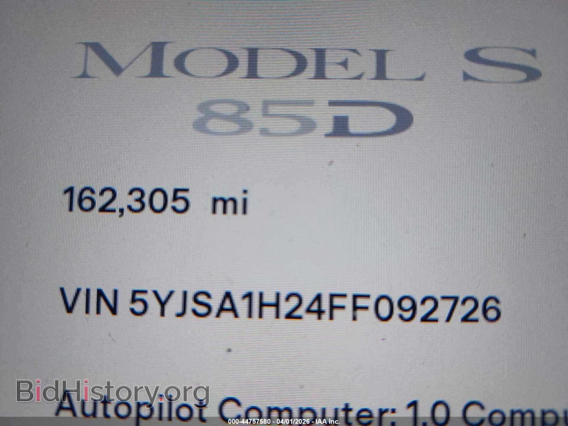 2015 TESLA MODEL S - VIN: 5YJSA1H24FF092726 - Photo 15