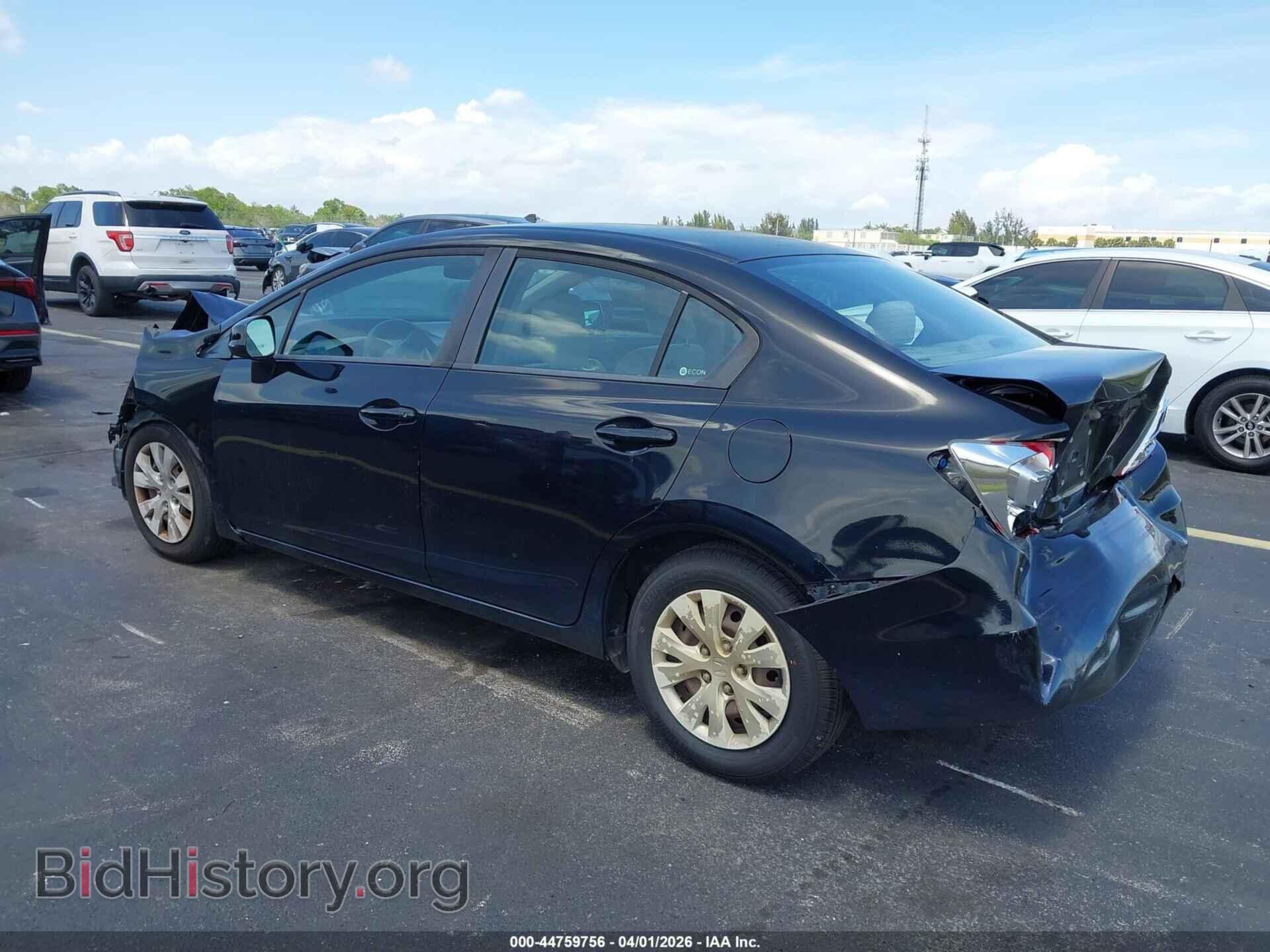 2012 HONDA CIVIC - VIN: 19XFB2F59CE100631 - Фото 3