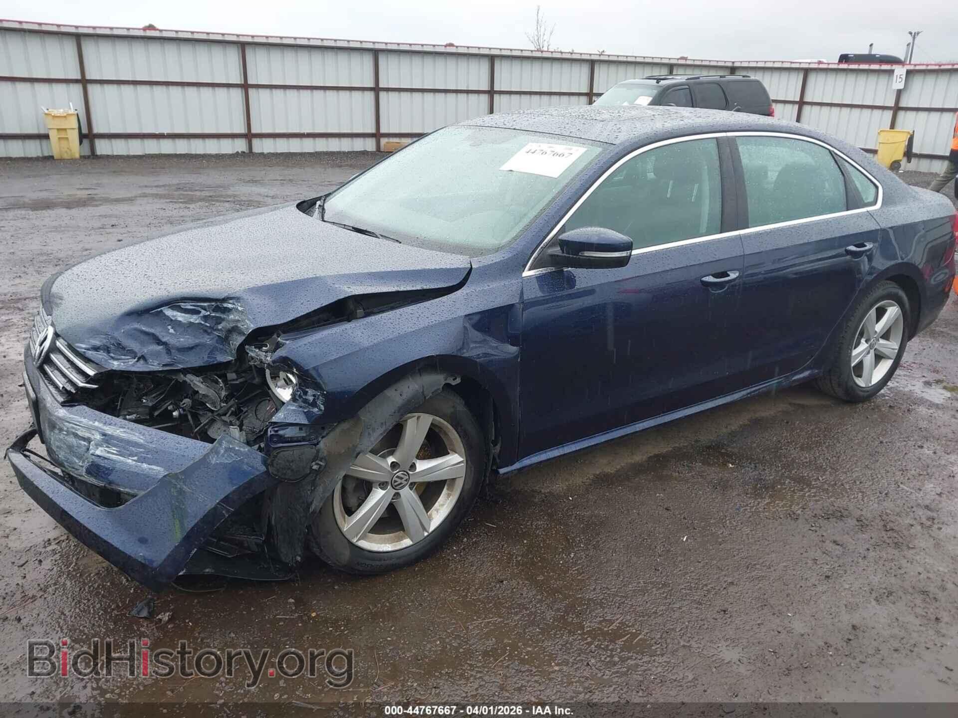 2012 VOLKSWAGEN PASSAT - VIN: 1VWBP7A3XCC106641 - Фото 2