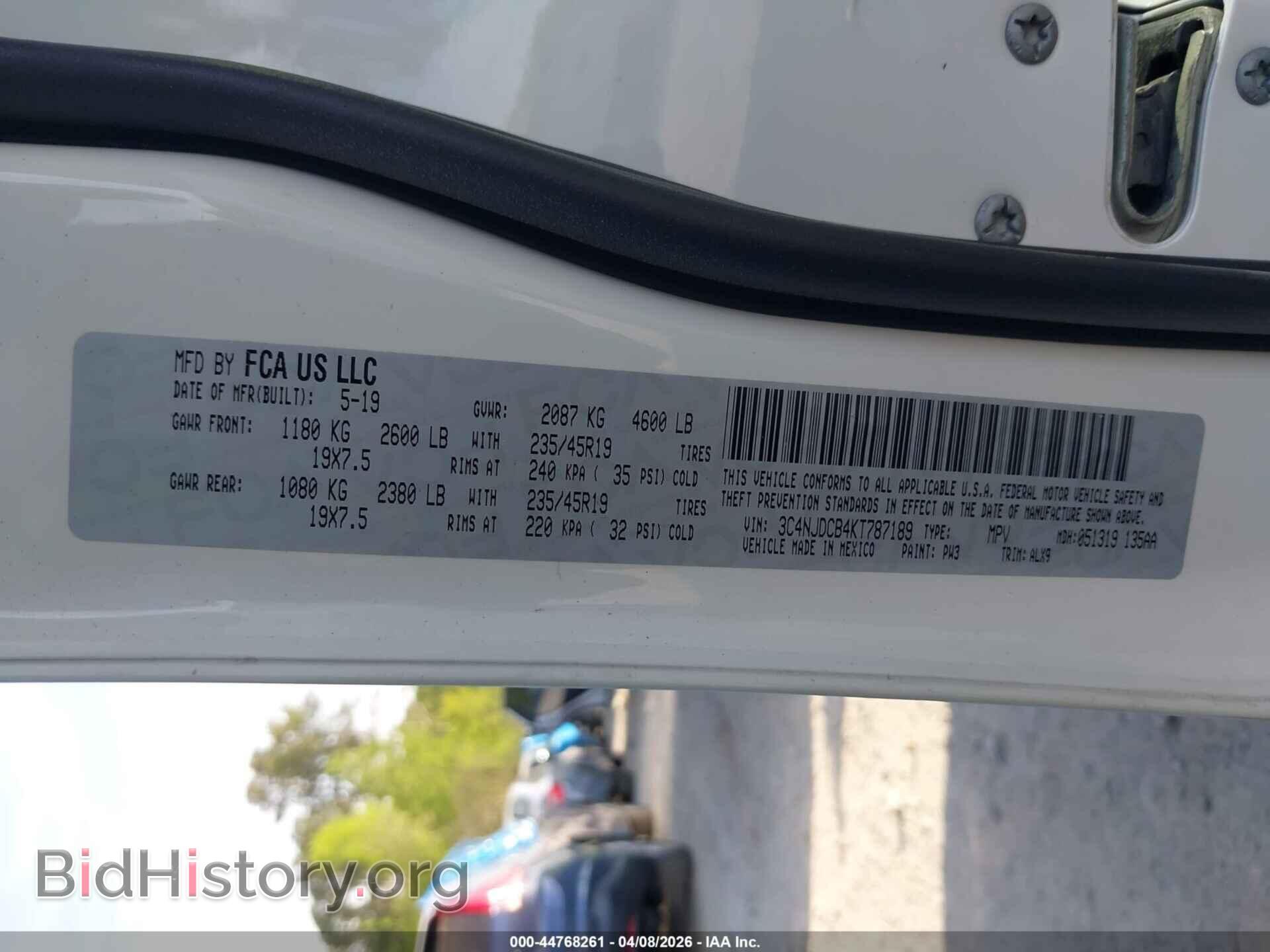 2019 JEEP COMPASS - VIN: 3C4NJDCB4KT787189 - Photo 9