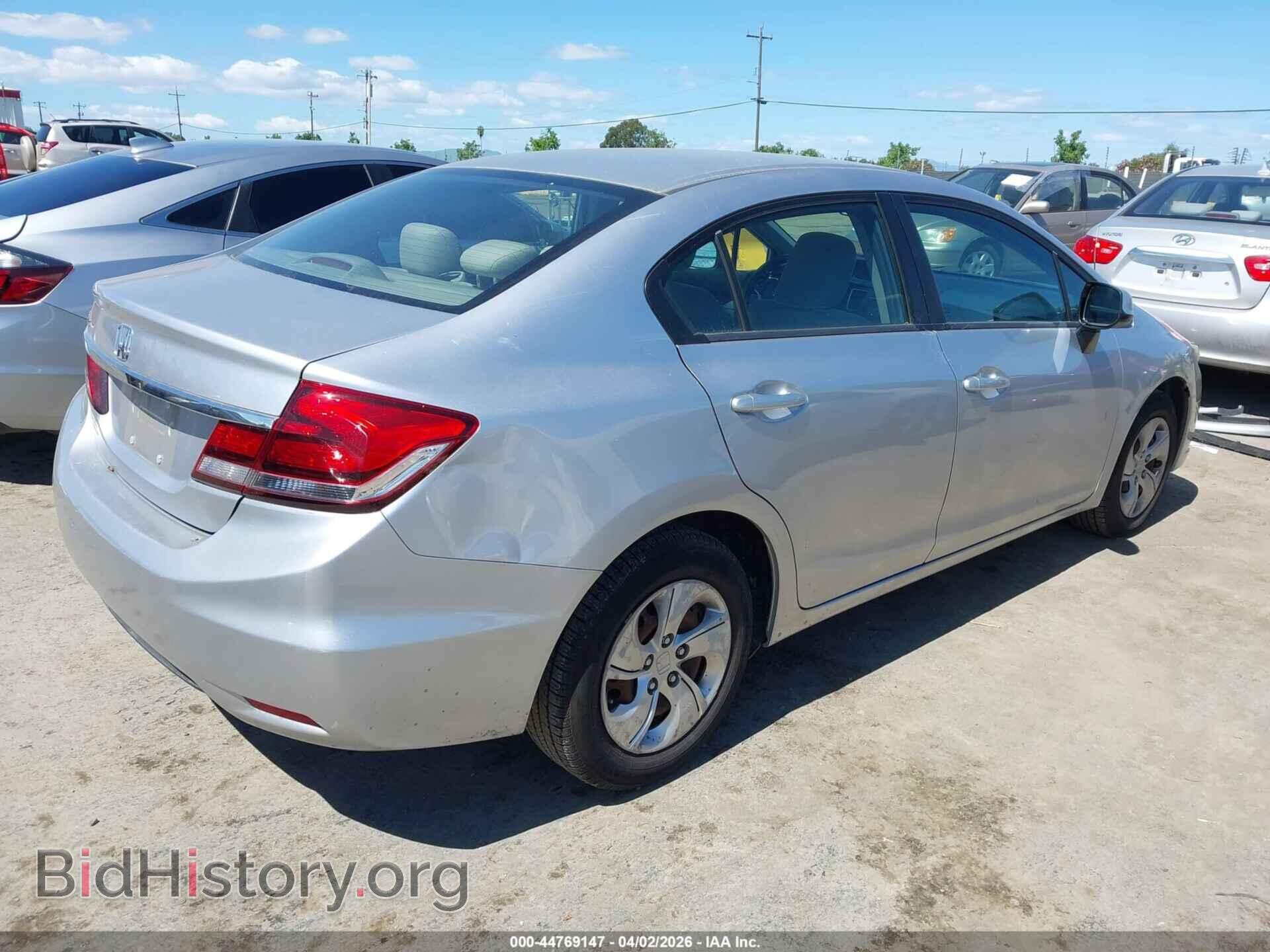 2013 HONDA CIVIC - VIN: 19XFB2F59DE025978 - Фото 4