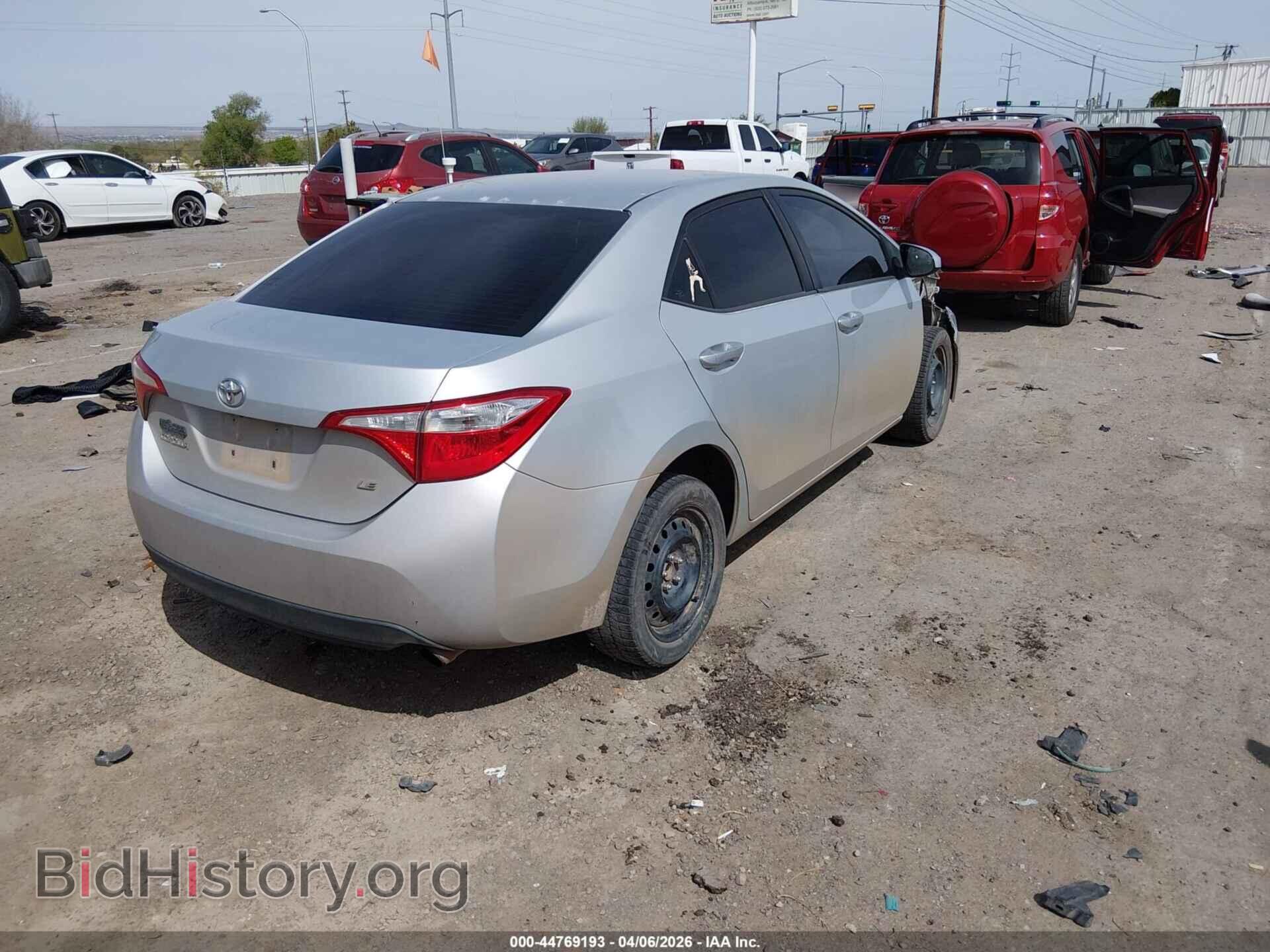 2014 TOYOTA COROLLA - VIN: 2T1BURHEXEC091695 - Фото 4
