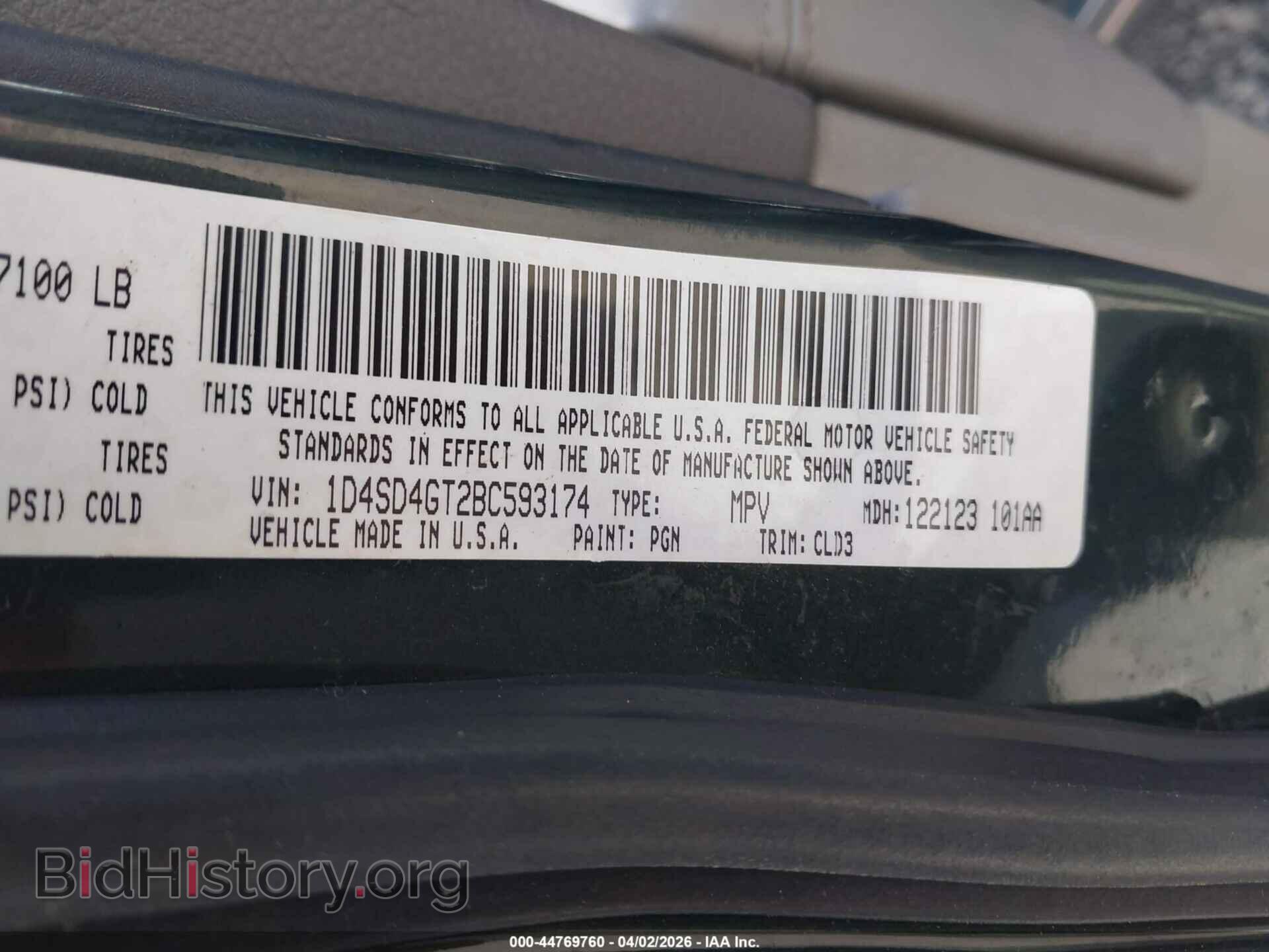 2011 DODGE DURANGO - VIN: 1D4SD4GT2BC593174 - Photo 9