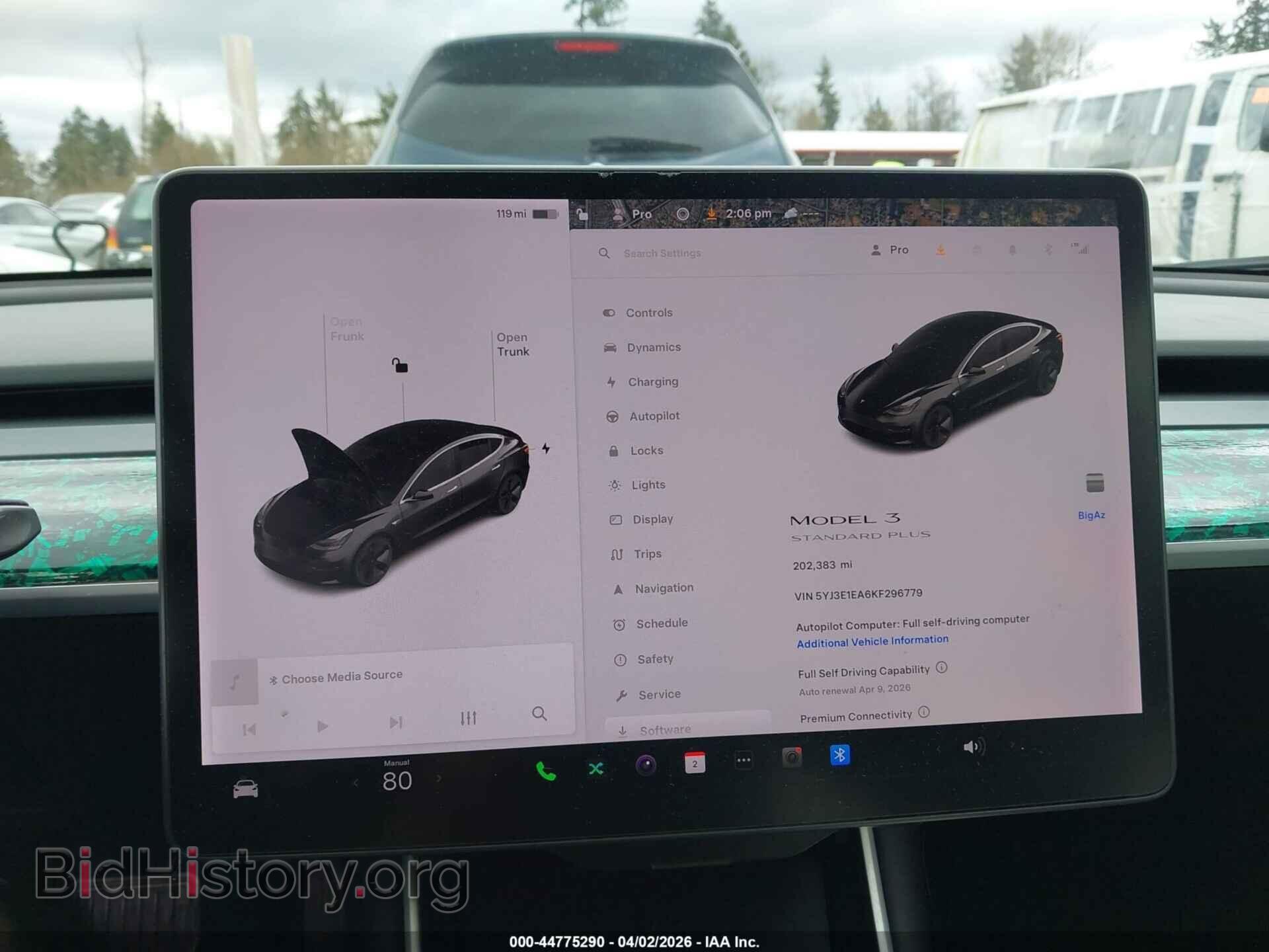 2019 TESLA MODEL 3 - VIN: 5YJ3E1EA6KF296779 - Фото 7