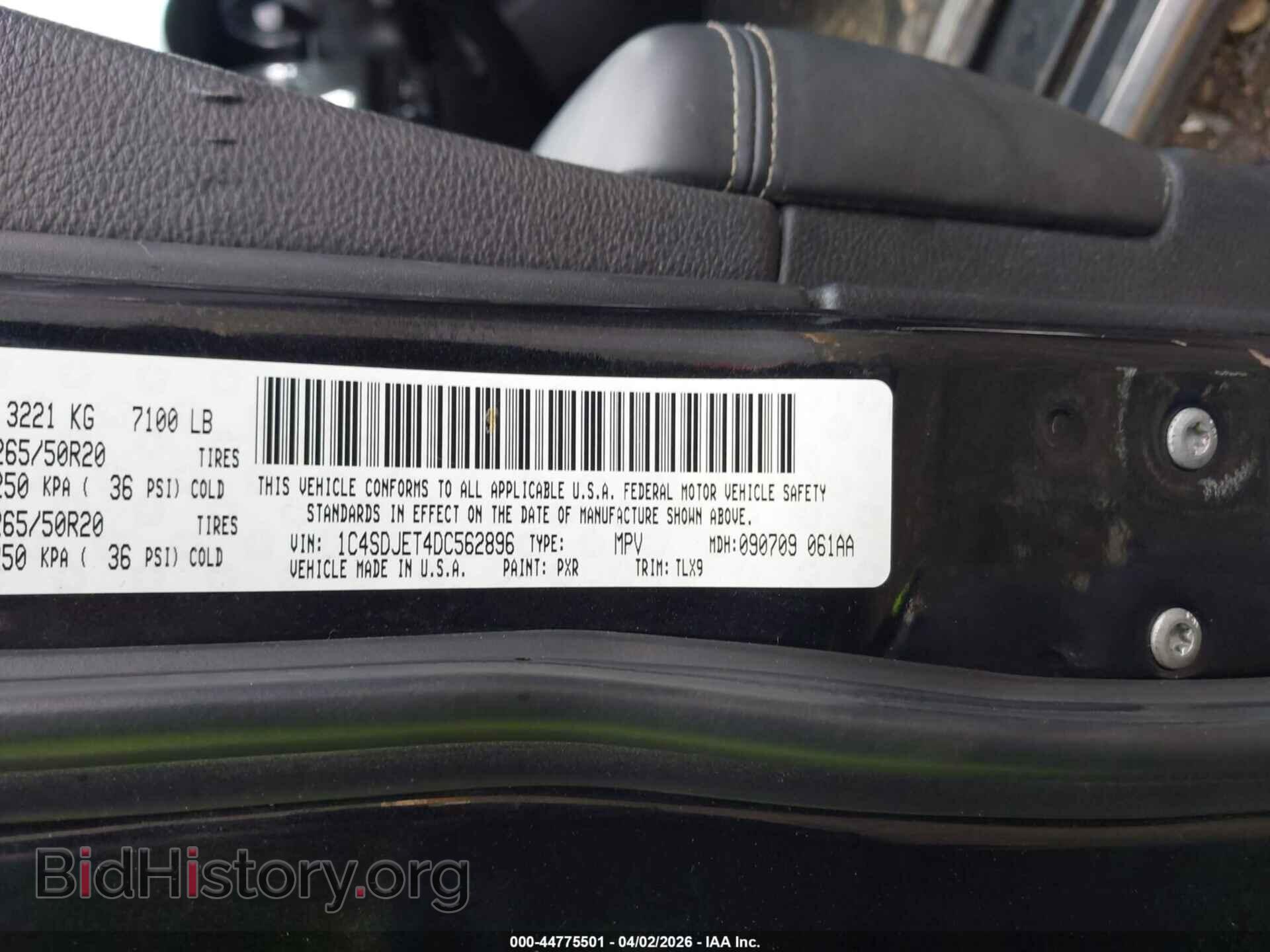2013 DODGE DURANGO - VIN: 1C4SDJET4DC562896 - Photo 9