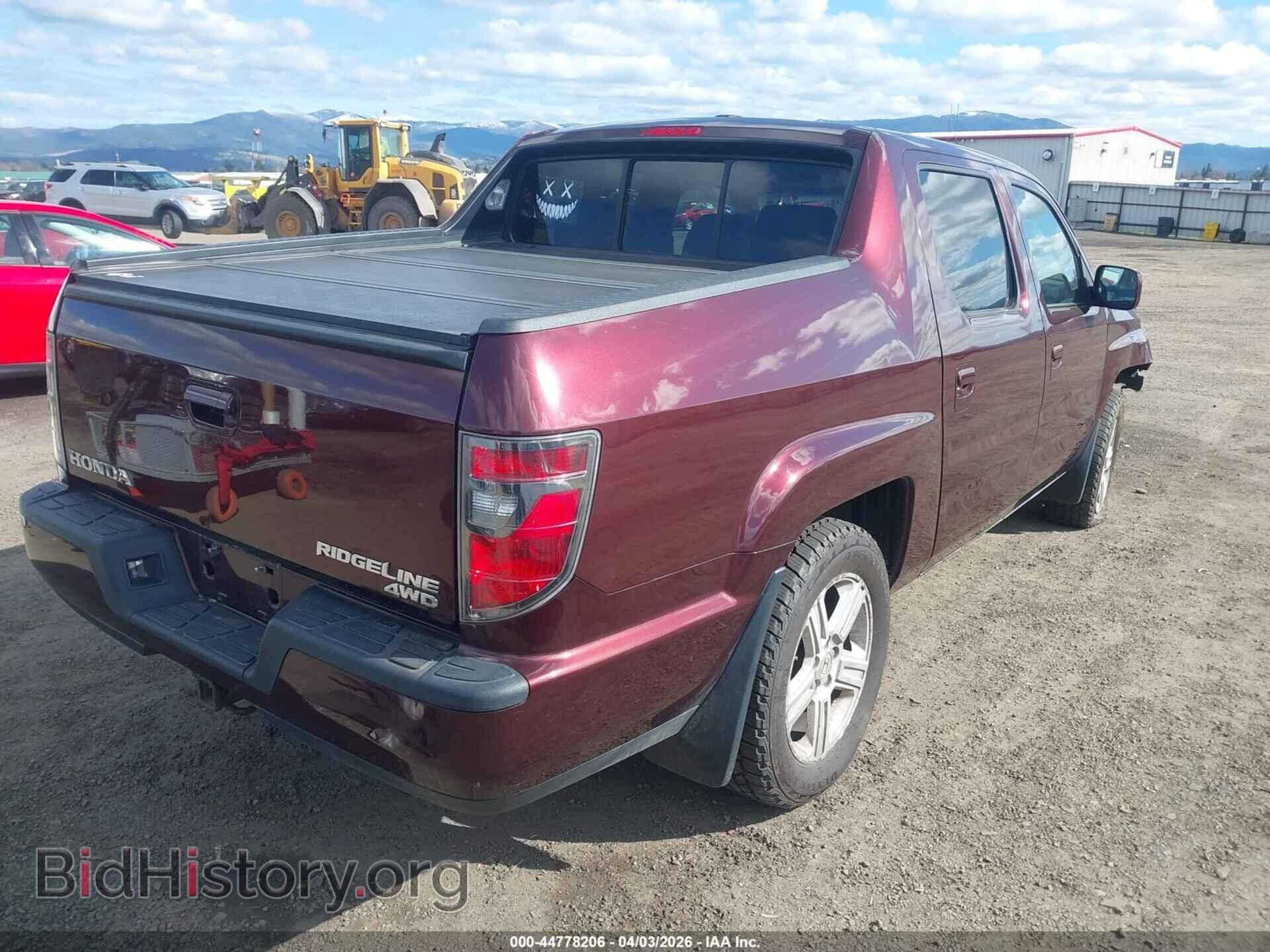 2012 HONDA RIDGELINE - VIN: 5FPYK1F59CB451821 - Фото 4