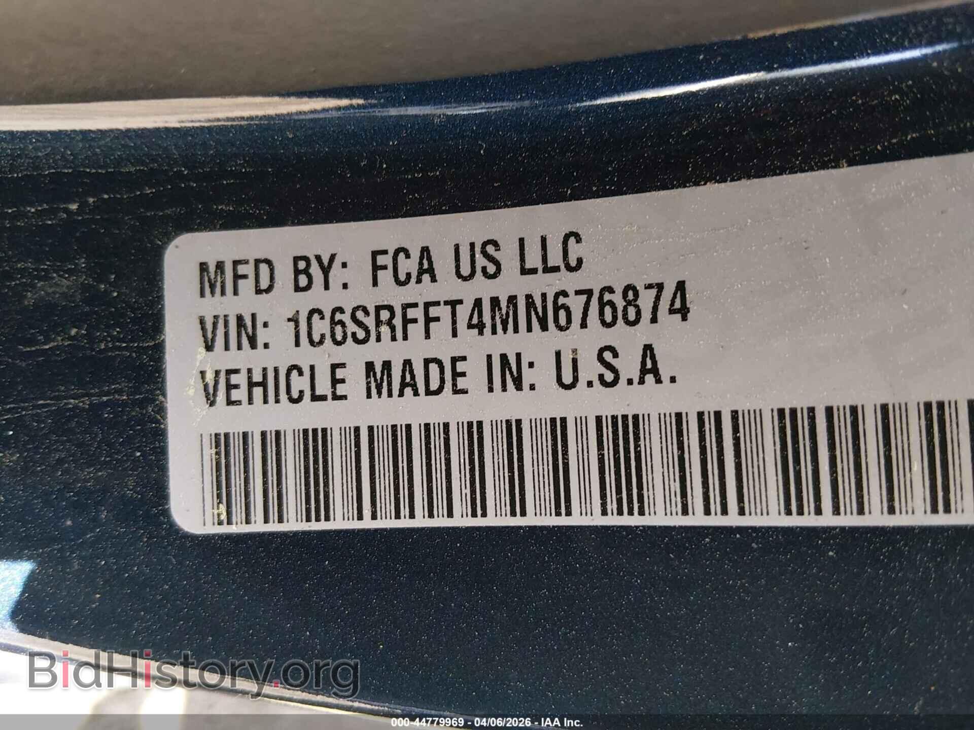 2021 RAM 1500 - VIN: 1C6SRFFT4MN676874 - Фото 9