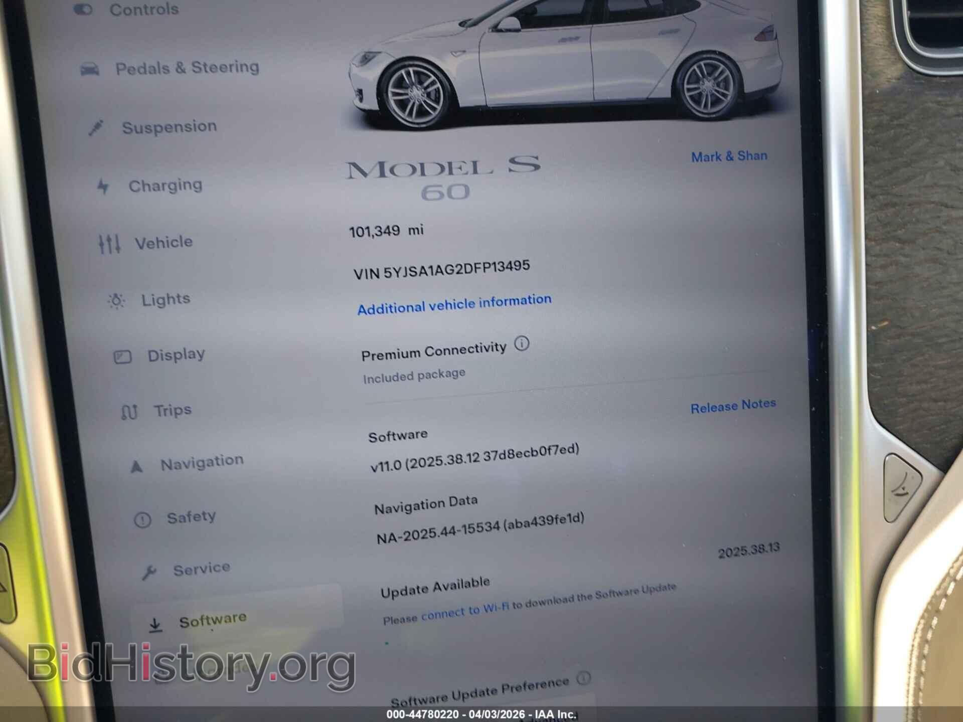 2013 TESLA MODEL S - VIN: 5YJSA1AG2DFP13495 - Фото 7