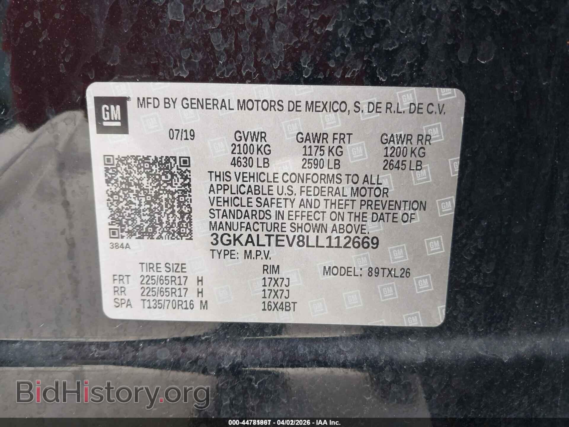 2020 GMC TERRAIN - VIN: 3GKALTEV8LL112669 - Photo 9