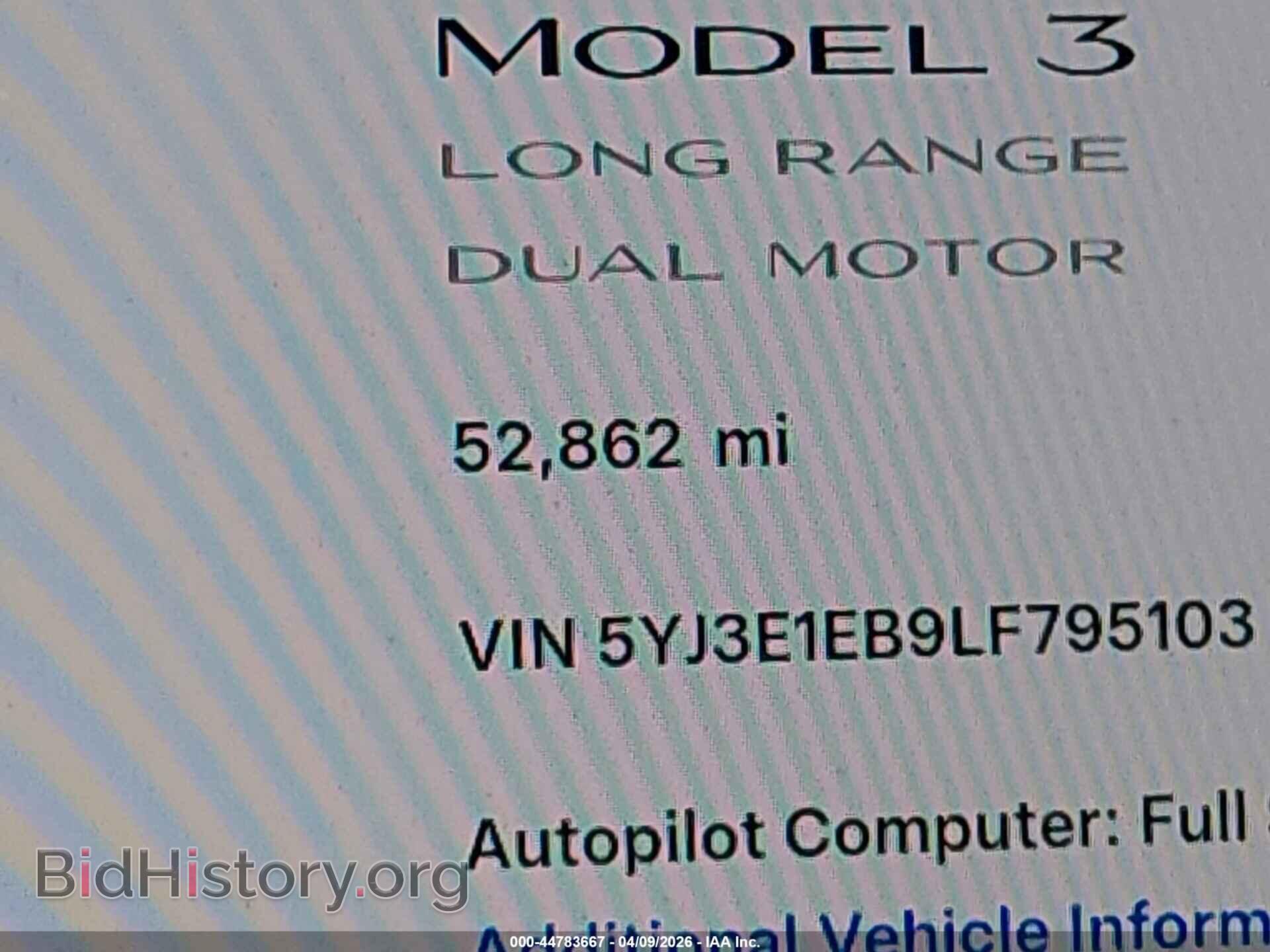 2020 TESLA MODEL 3 - VIN: 5YJ3E1EB9LF795103 - Фото 14