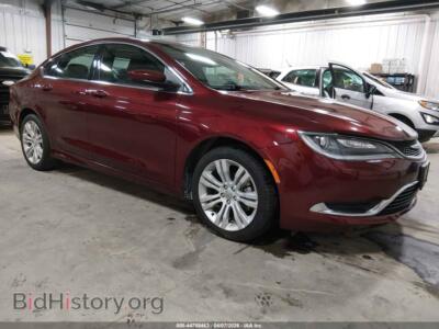 2015 Chrysler 200 Limited, красный — VIN 1C3CCCAB3FN552162, IAAI