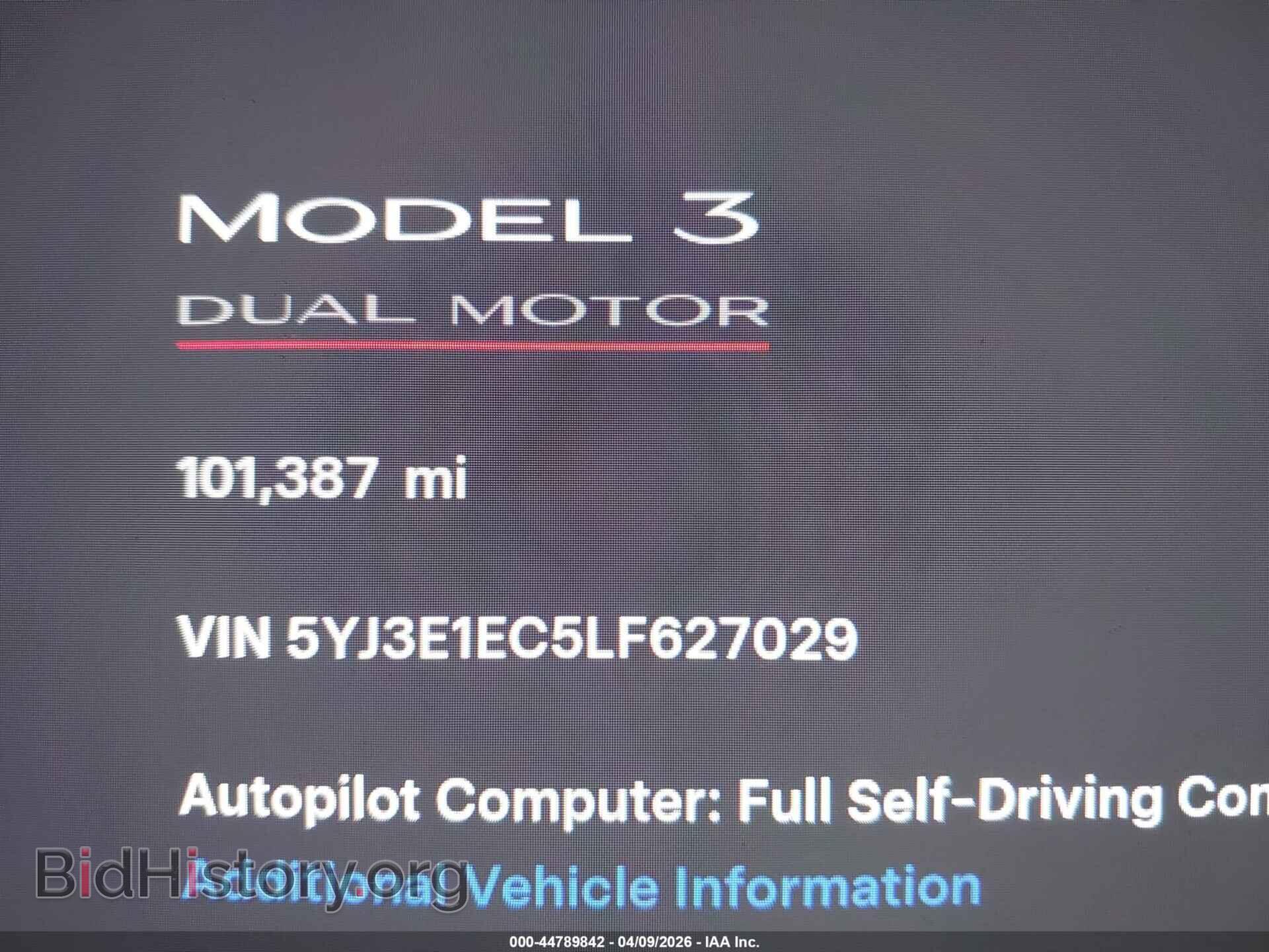 2020 TESLA MODEL 3 - VIN: 5YJ3E1EC5LF627029 - Фото 7