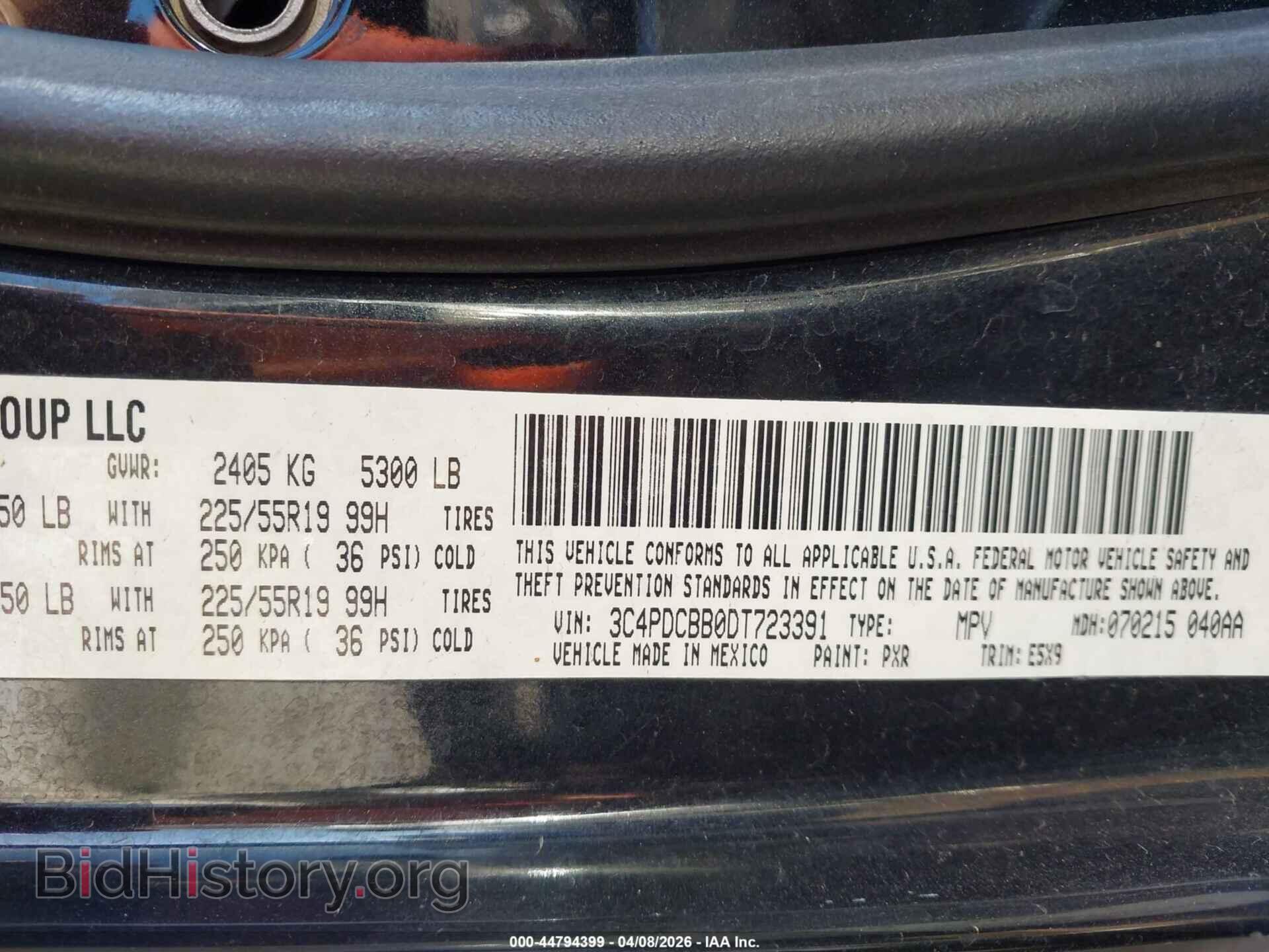 2013 DODGE JOURNEY - VIN: 3C4PDCBB0DT723391 - Фото 9