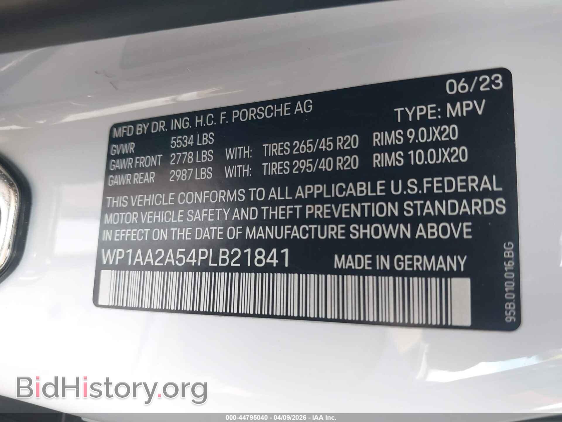 2023 PORSCHE MACAN - VIN: WP1AA2A54PLB21841 - Photo 9