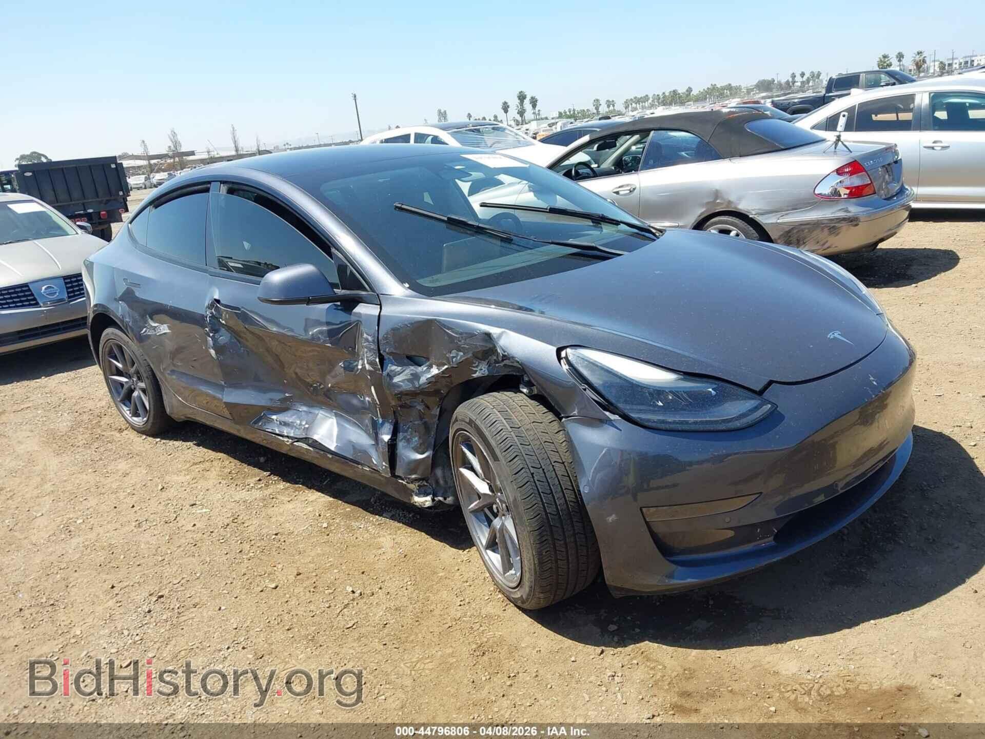 Photo 5YJ3E1EA1NF191233 - TESLA MODEL 3 2022