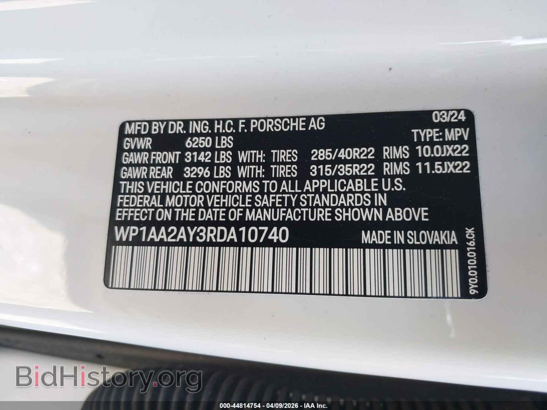 2024 PORSCHE CAYENNE - VIN: WP1AA2AY3RDA10740 - Photo 9