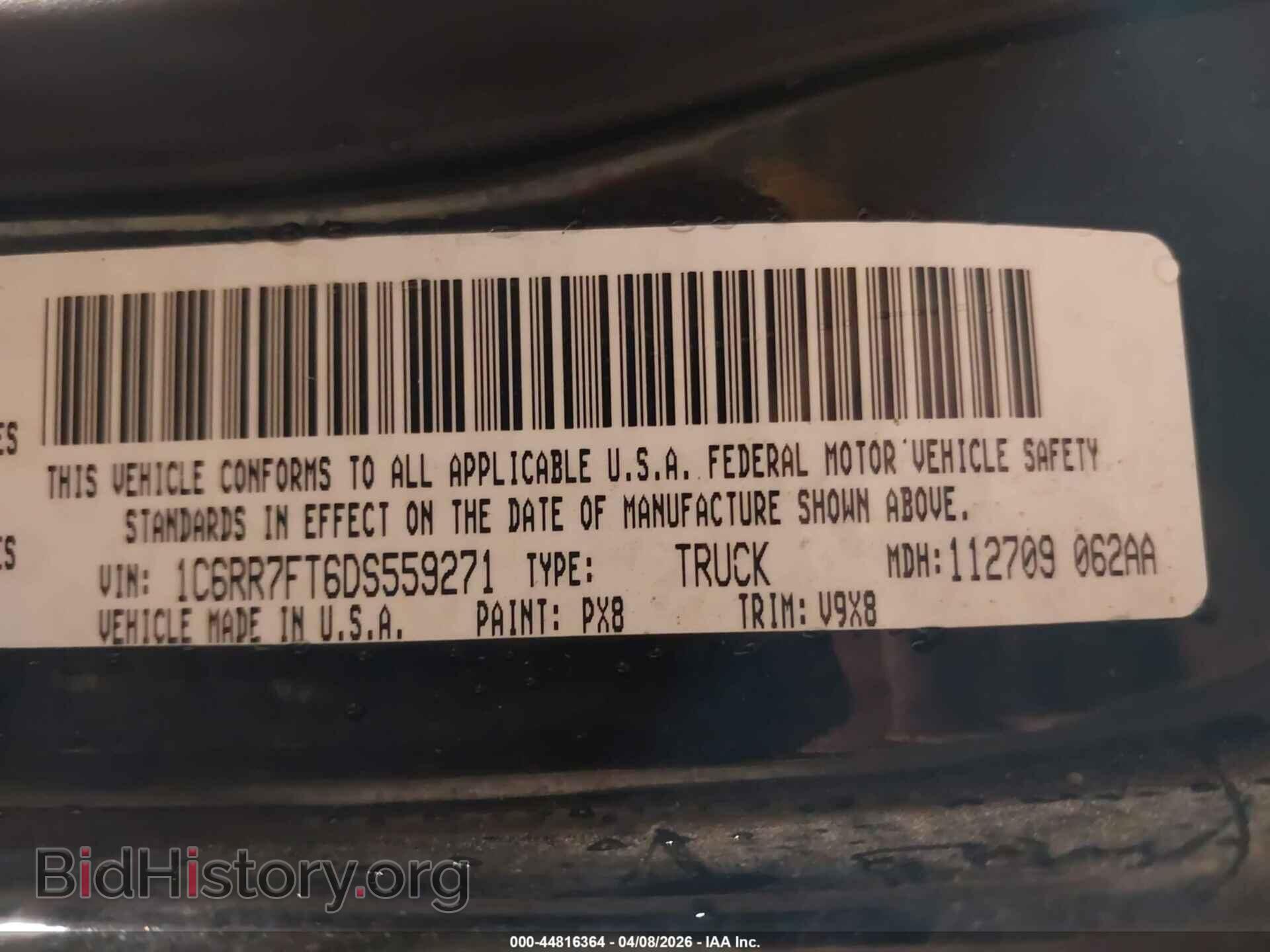 2013 RAM 1500 - VIN: 1C6RR7FT6DS559271 - Photo 9
