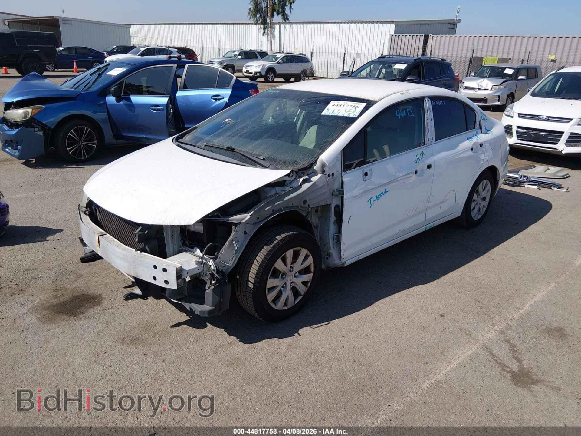 2012 HONDA CIVIC - VIN: 19XFB2F55CE350030 - Фото 2