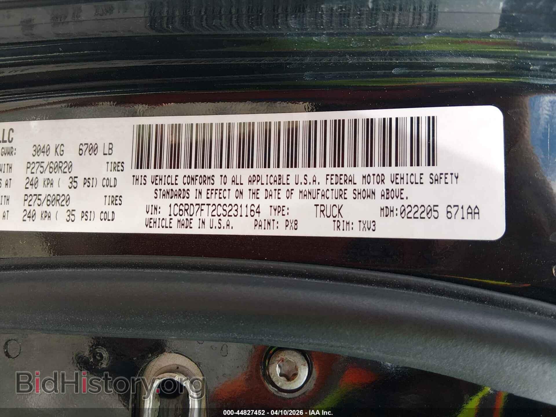 2012 RAM 1500 - VIN: 1C6RD7FT2CS231164 - Photo 9