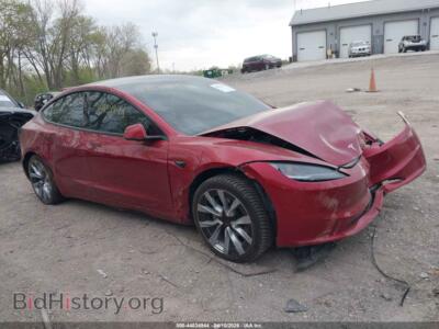 2024 Tesla MODEL 3 Long Range Dual Motor All-Wheel Drive, красный — VIN 5YJ3E1EB7RF825997, IAAI
