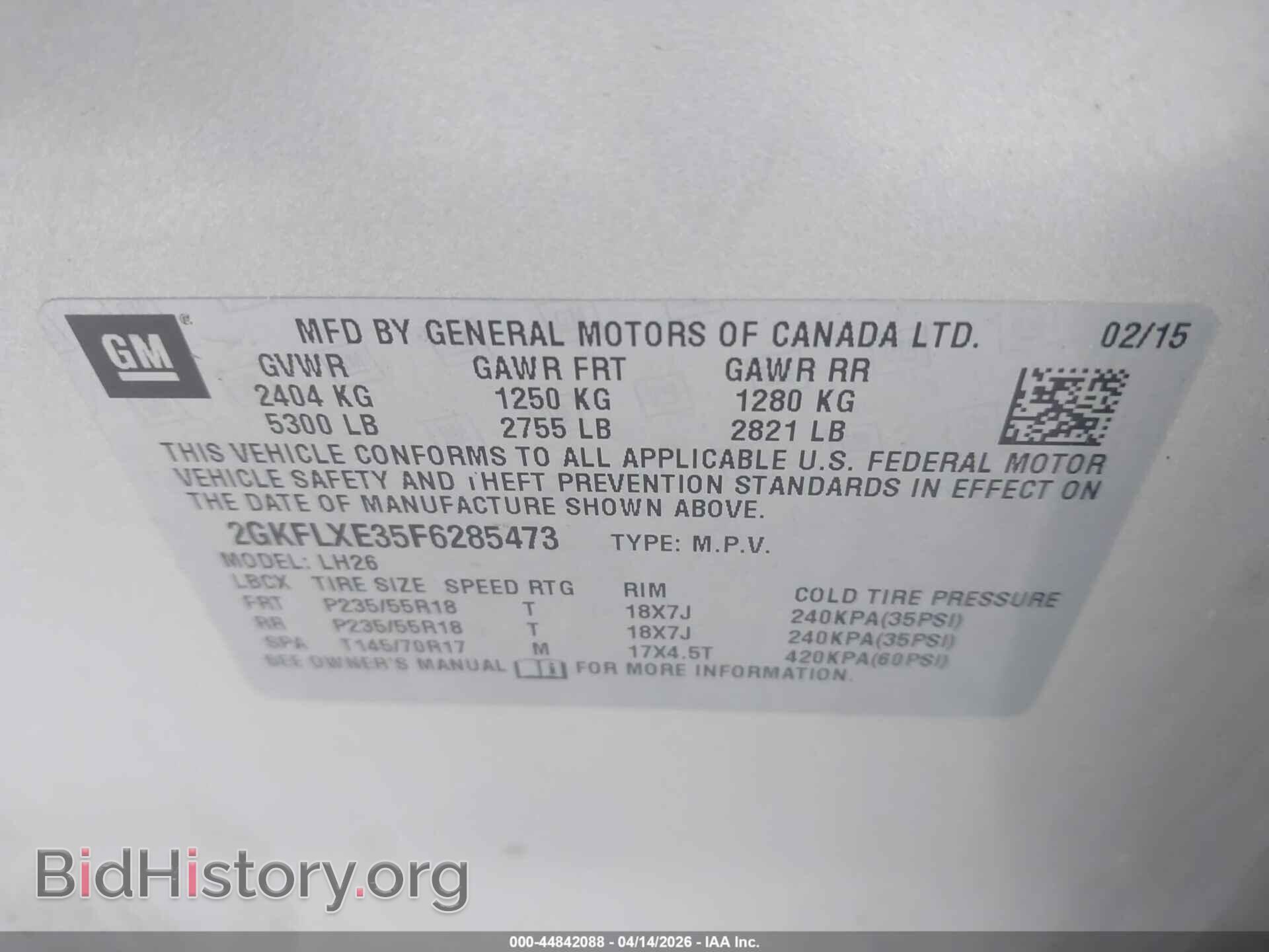 2015 GMC TERRAIN - VIN: 2GKFLXE35F6285473 - Фото 9