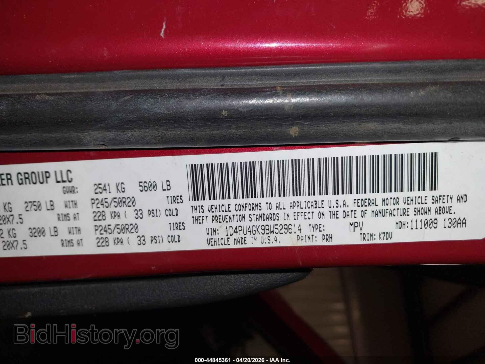 2011 DODGE NITRO - VIN: 1D4PU4GK9BW529614 - Photo 9