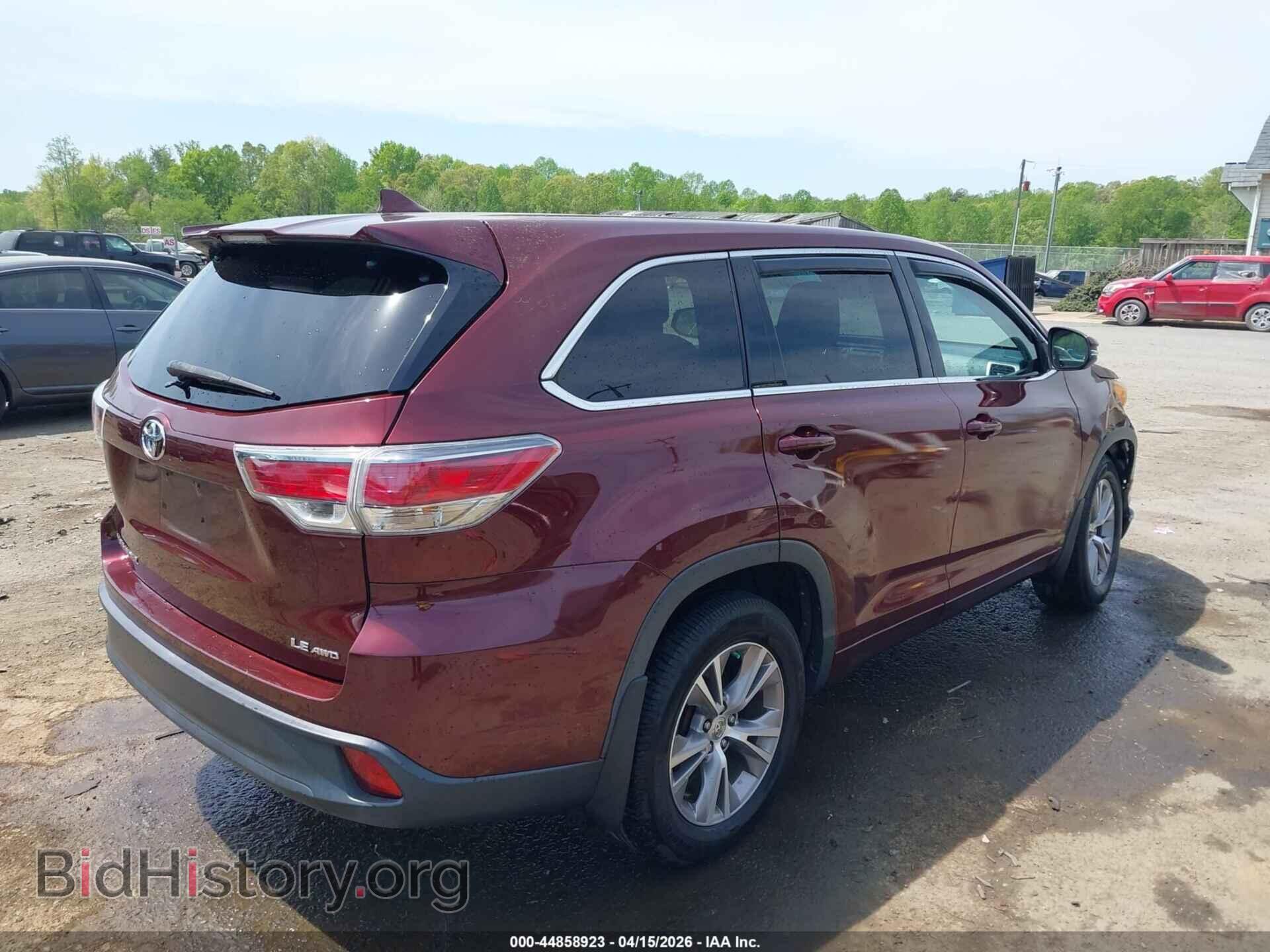 2014 TOYOTA HIGHLANDER - VIN: 5TDBKRFH8ES033191 - Фото 4