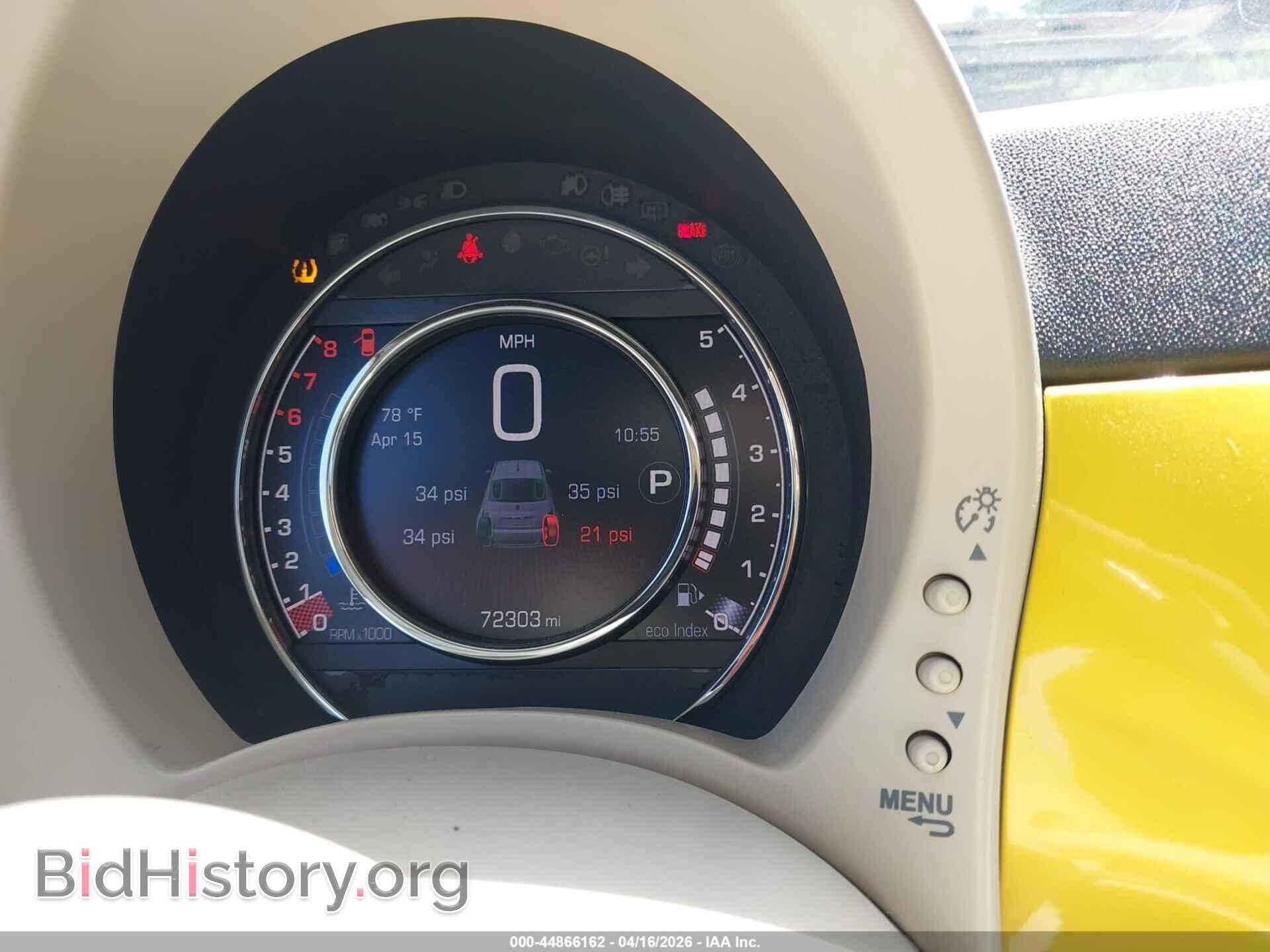 2015 FIAT 500 - VIN: 3C3CFFBR4FT636771 - Фото 7