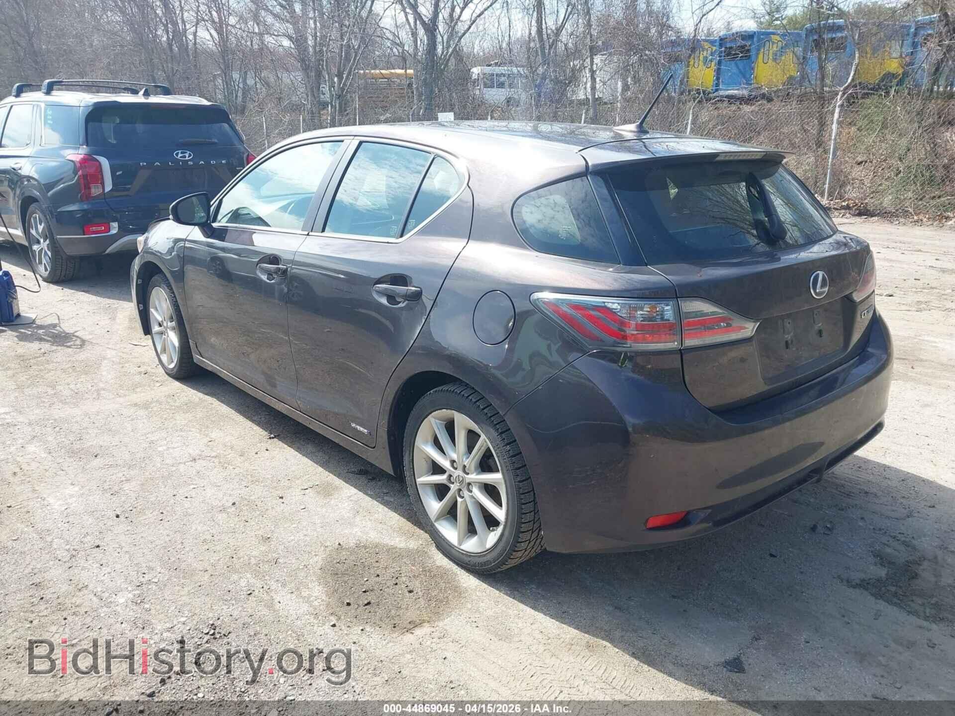 2012 LEXUS CT 200H - VIN: JTHKD5BHXC2080458 - Фото 3