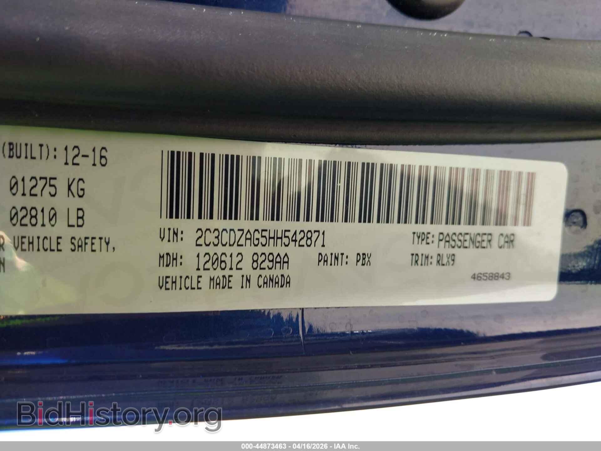 2017 DODGE CHALLENGER - VIN: 2C3CDZAG5HH542871 - Фото 9