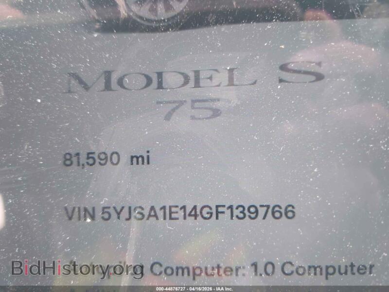 2016 Tesla MODEL S (VIN 5YJSA1E14GF139766) — photo 15 of 16
