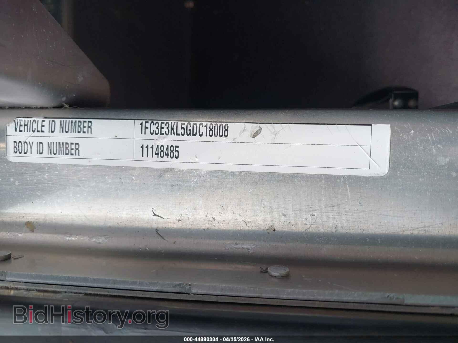 2016 FORD E-350 STRIPPED - VIN: 1FC3E3KL5GDC18008 - Photo 9