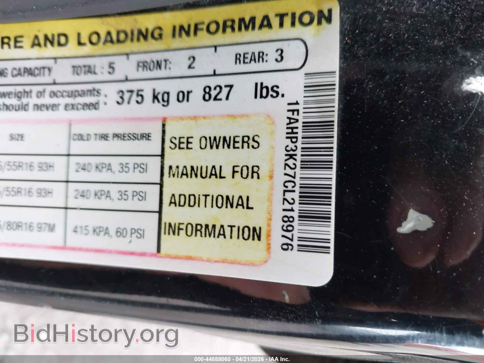 2012 FORD FOCUS - VIN: 1FAHP3K27CL218976 - Photo 9