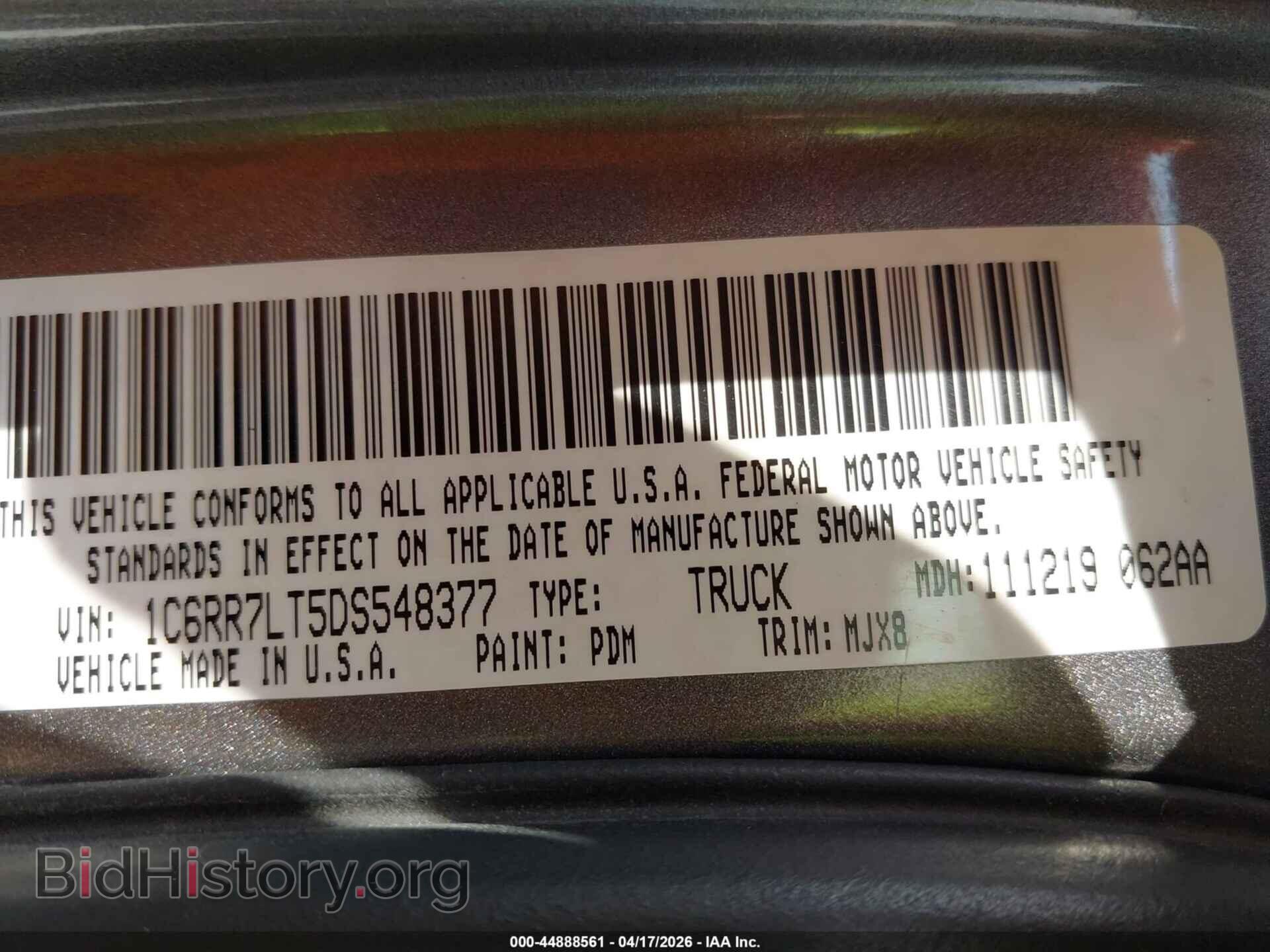 2013 RAM 1500 - VIN: 1C6RR7LT5DS548377 - Photo 9