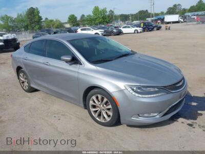 2015 Chrysler 200 C, silver — VIN 1C3CCCCG6FN524588, IAAI