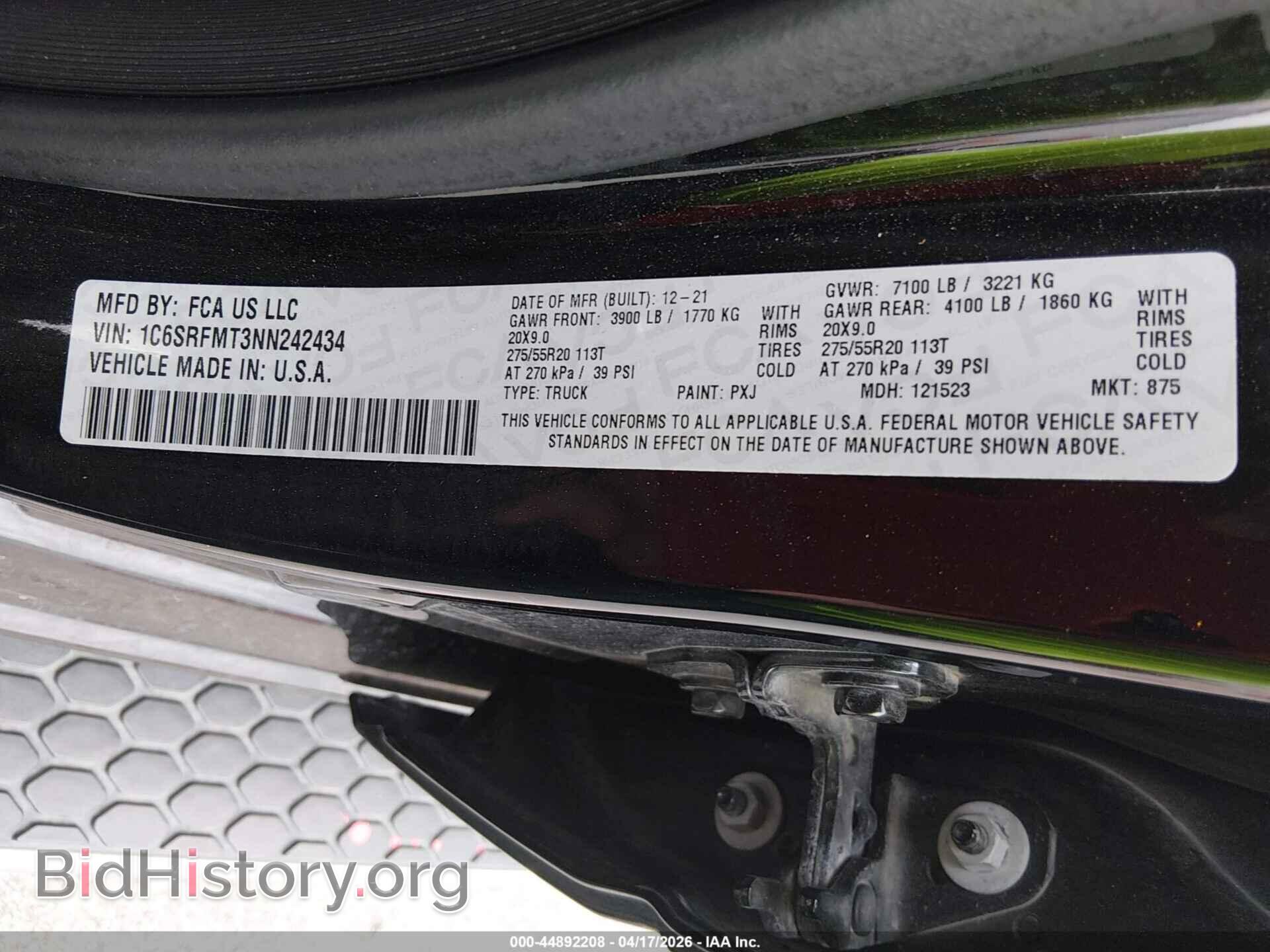 2022 RAM 1500 - VIN: 1C6SRFMT3NN242434 - Фото 9