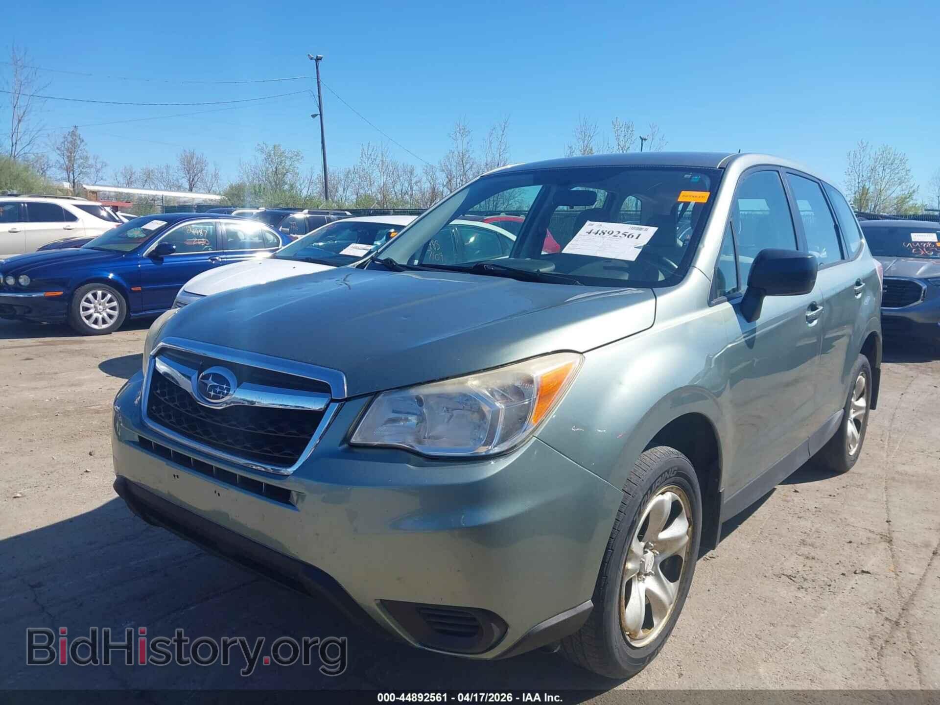 2014 SUBARU FORESTER - VIN: JF2SJAAC7EH443616 - Фото 2