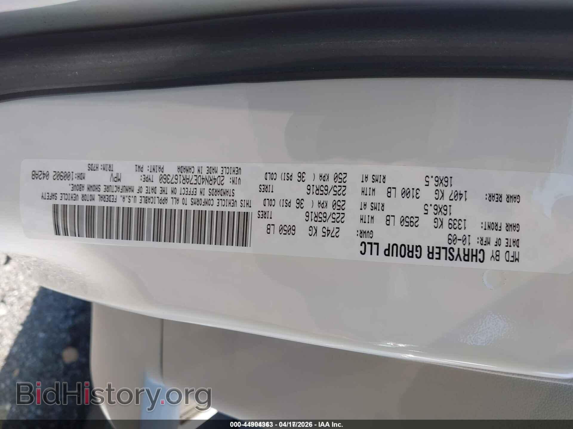 2010 DODGE GRAND CARAVAN - VIN: 2D4RN4DE7AR167360 - Фото 9