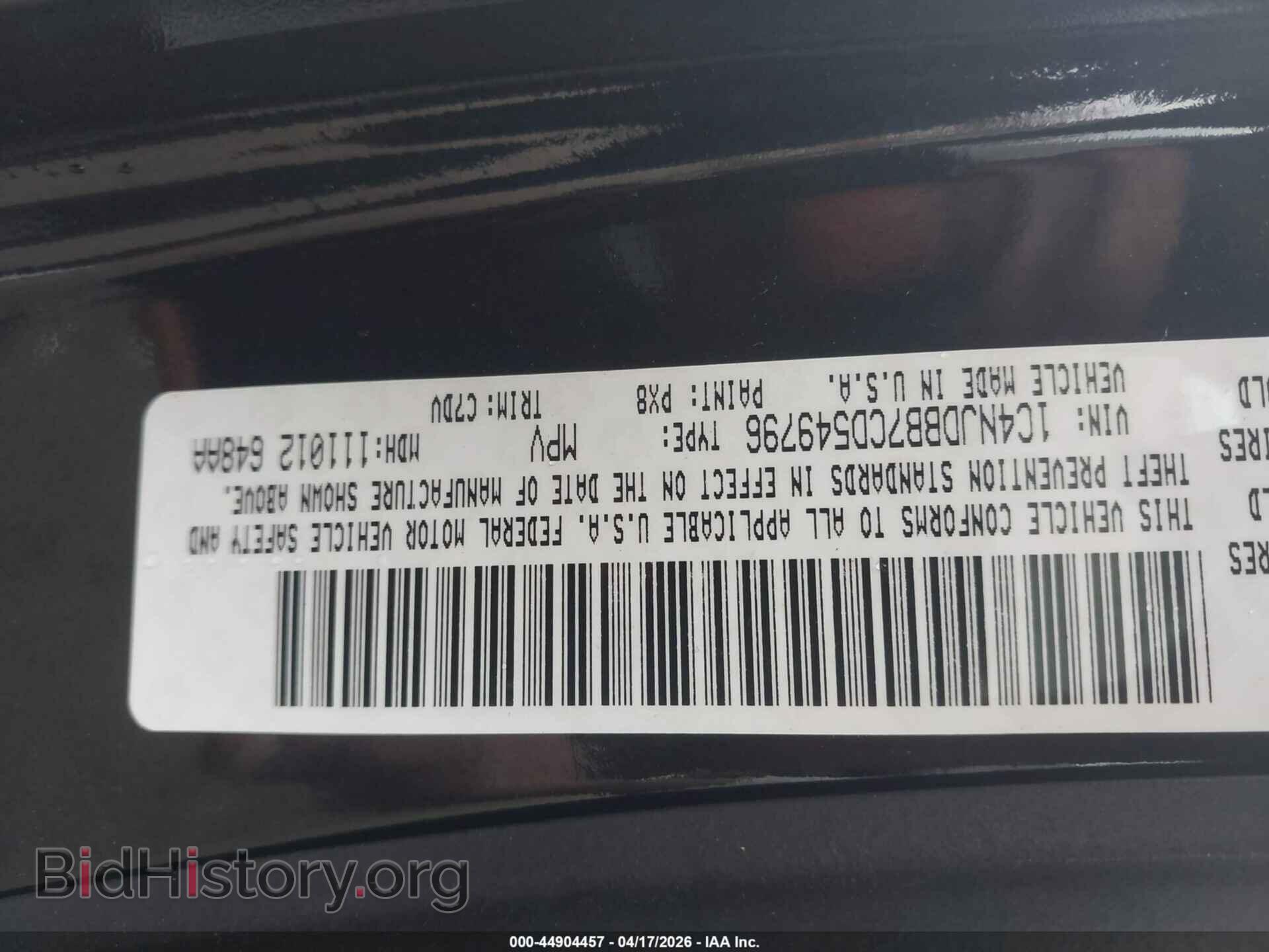 2012 JEEP COMPASS - VIN: 1C4NJDBB7CD549796 - Photo 9