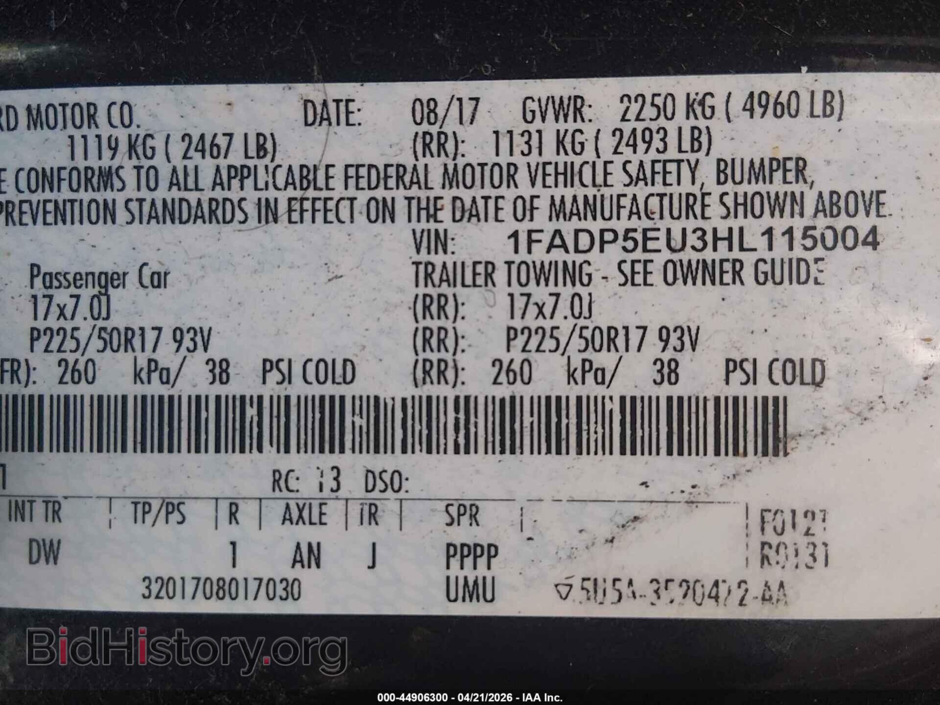 2017 FORD C-MAX ENERGI - VIN: 1FADP5EU3HL115004 - Photo 9