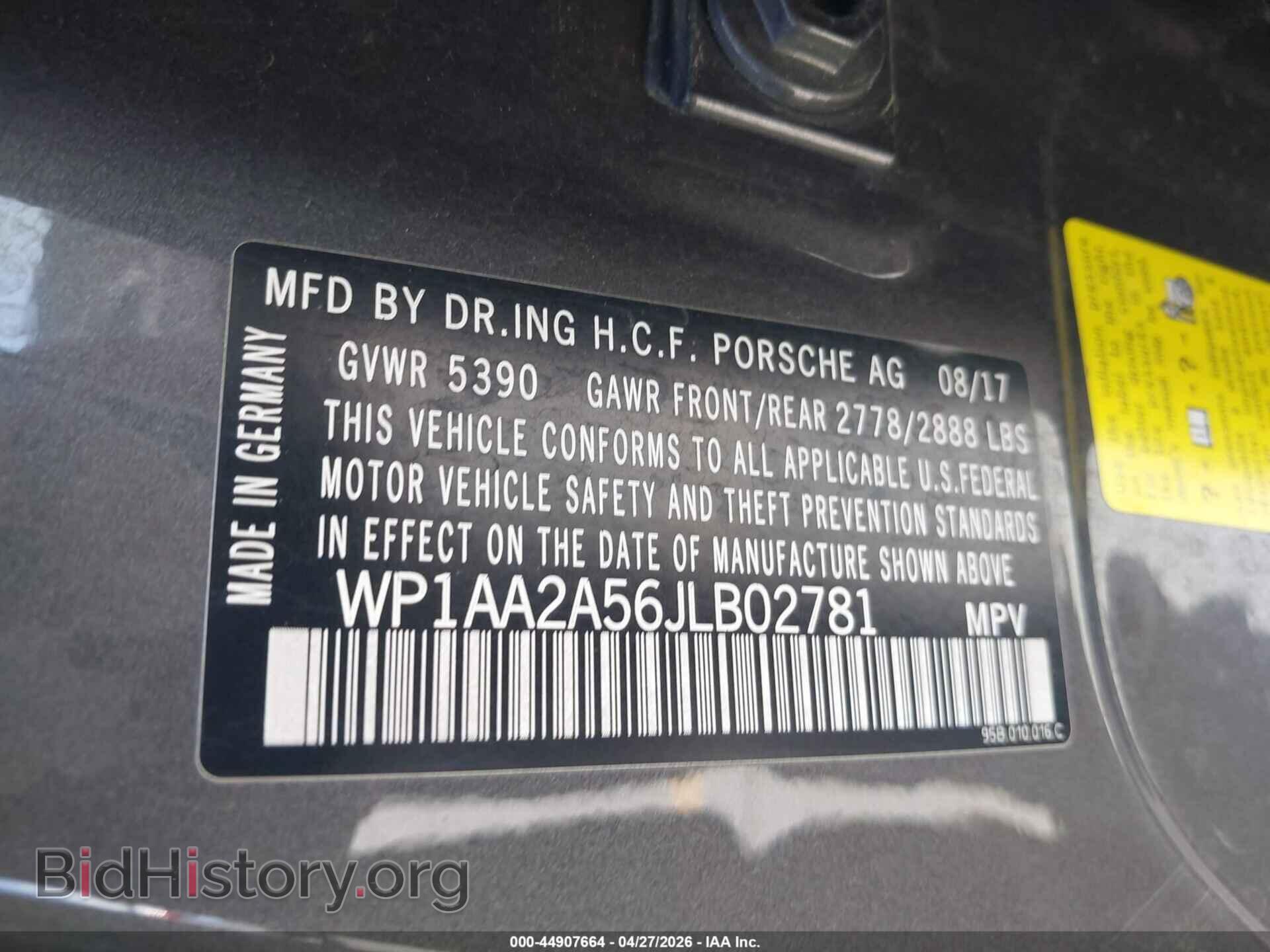 2018 PORSCHE MACAN - VIN: WP1AA2A56JLB02781 - Photo 9