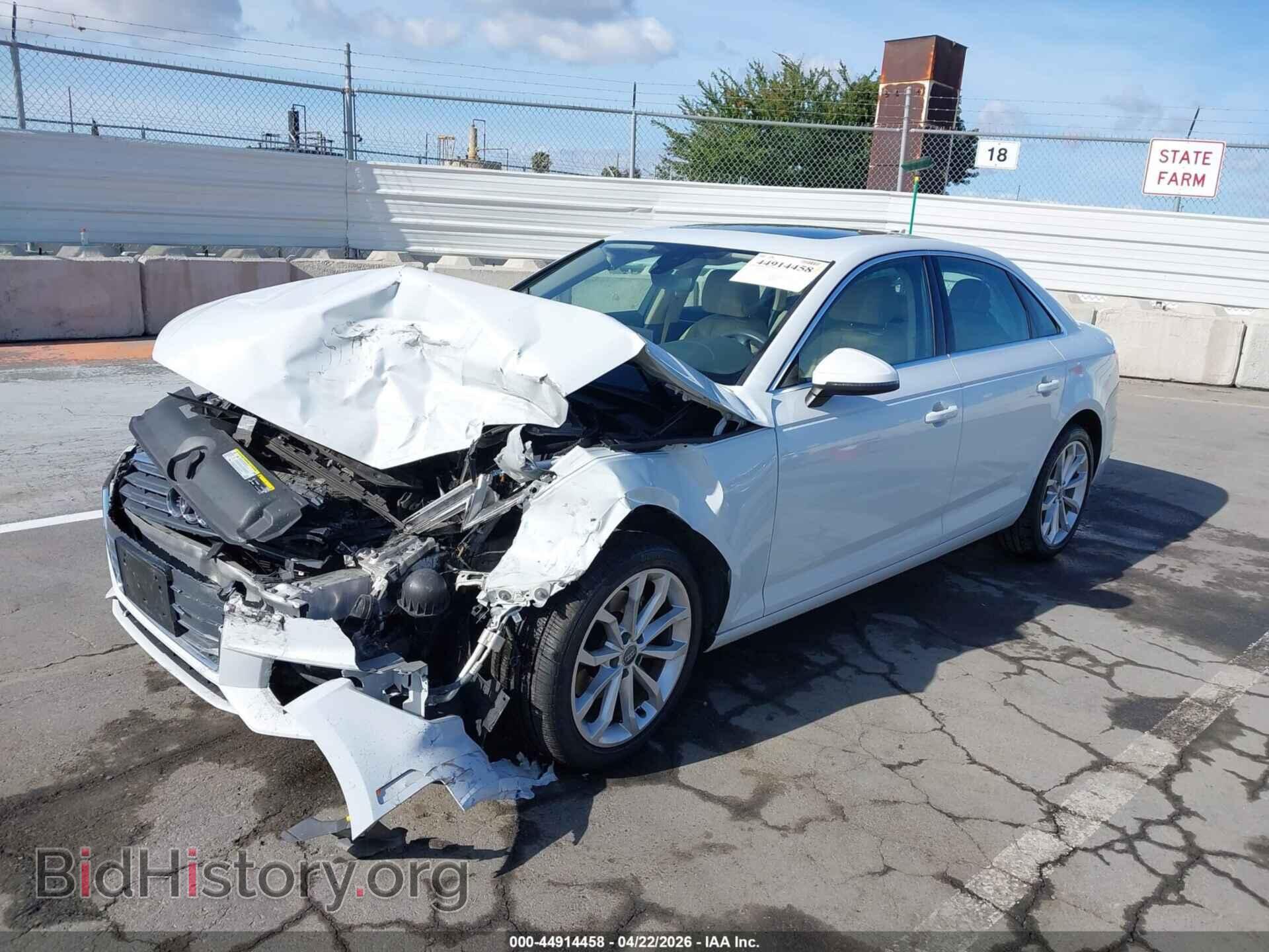 2019 AUDI A4 - VIN: WAUGMAF44KA037341 - Фото 2
