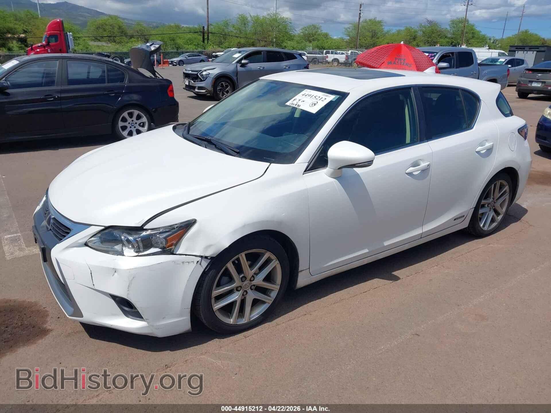 2015 LEXUS CT 200H - VIN: JTHKD5BH1F2238139 - Фото 2